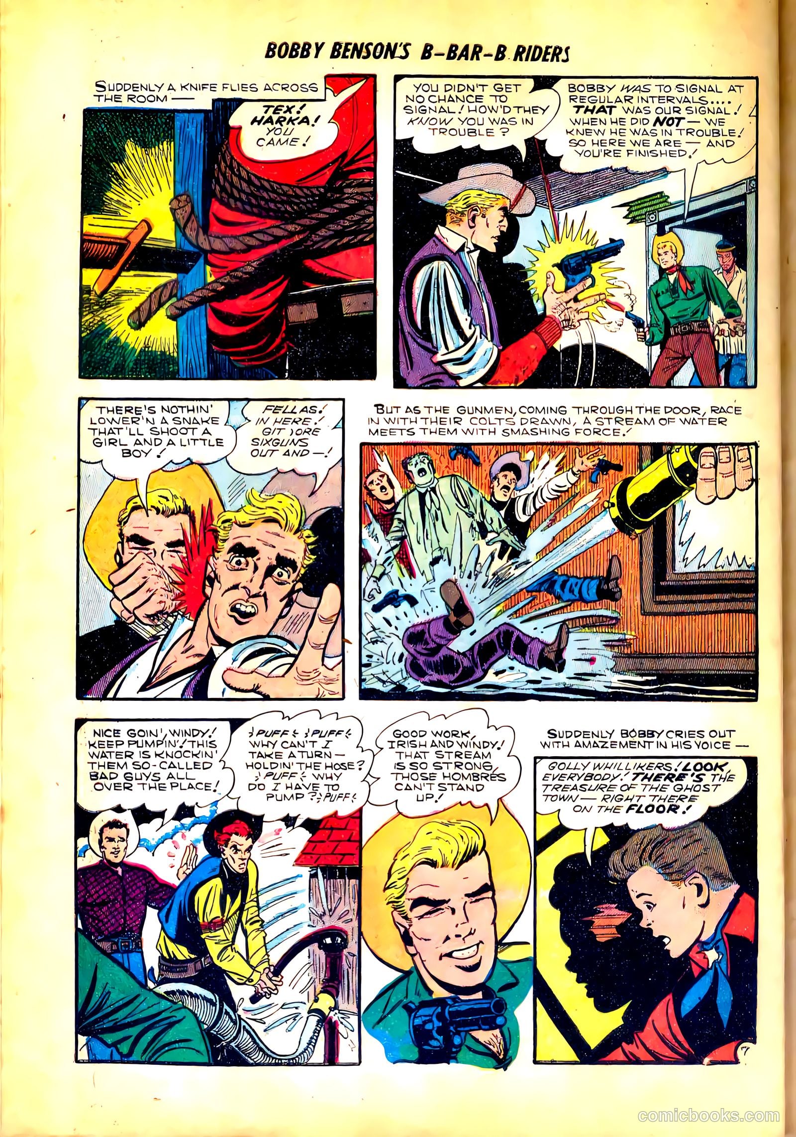 Bobby Benson's B-Bar-B Riders #18 (1953) — page 32 of 36