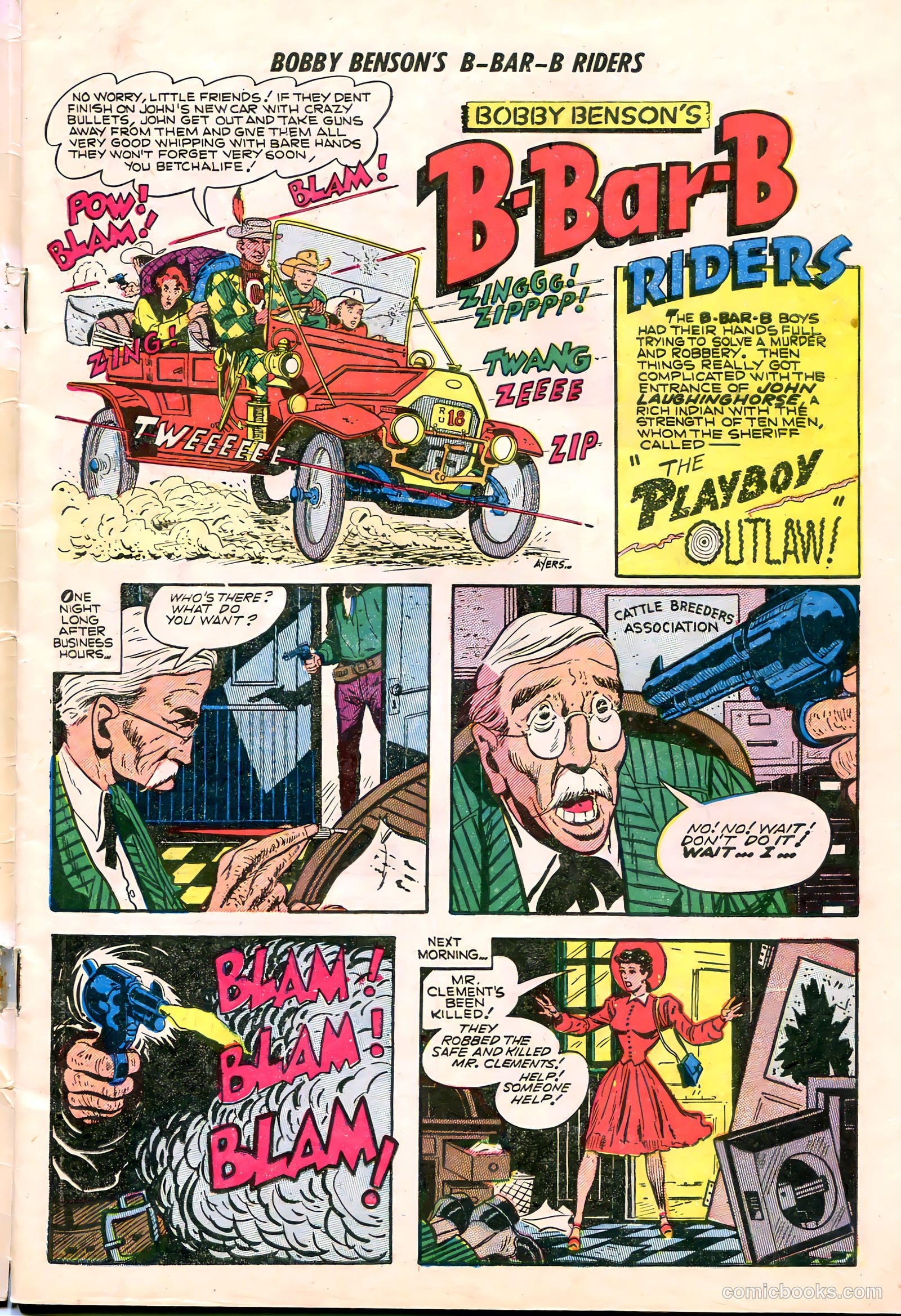Bobby Benson's B-Bar-B Riders #19 (1953) — page 3 of 36