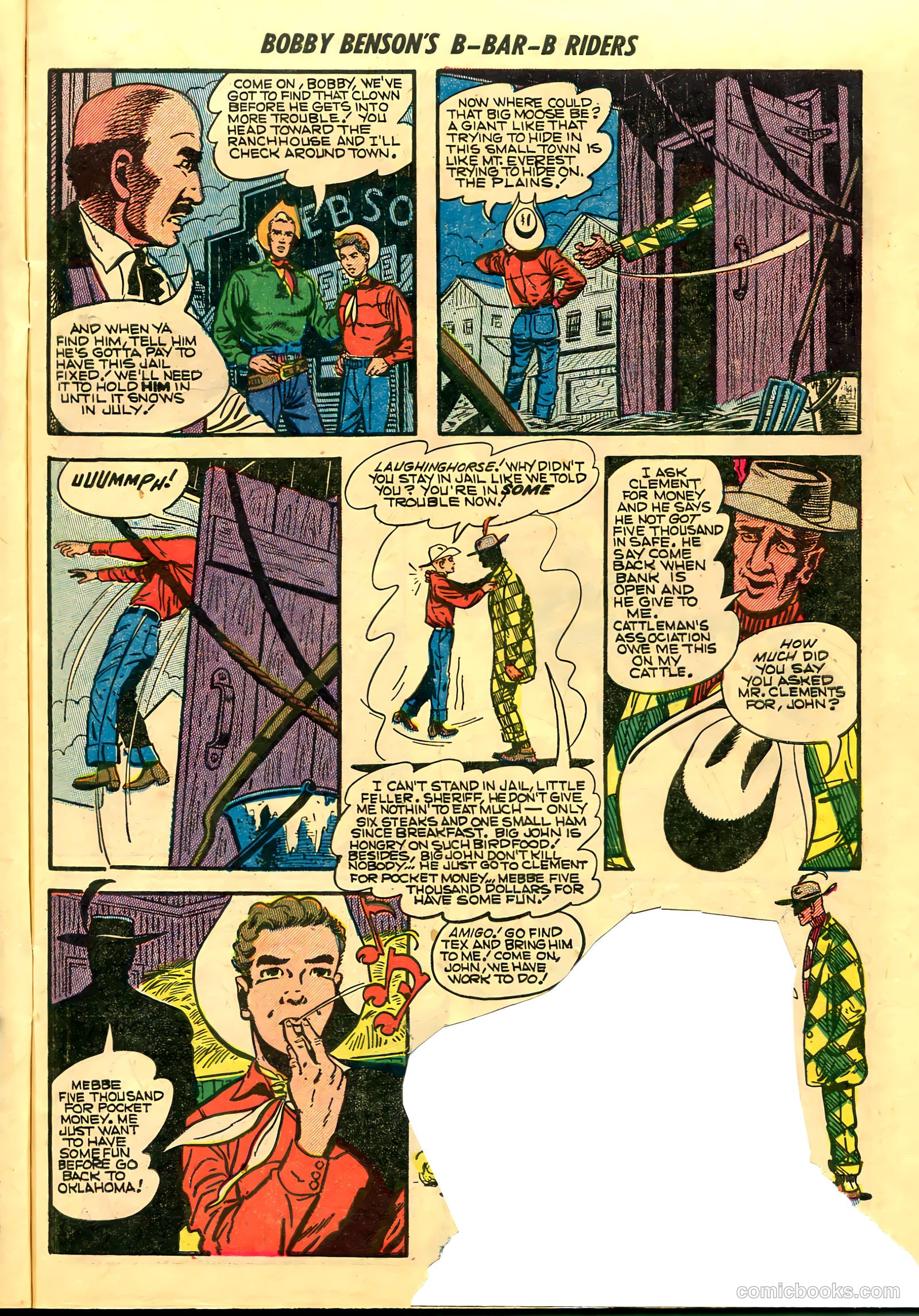 Bobby Benson's B-Bar-B Riders #19 (1953) — page 7 of 36