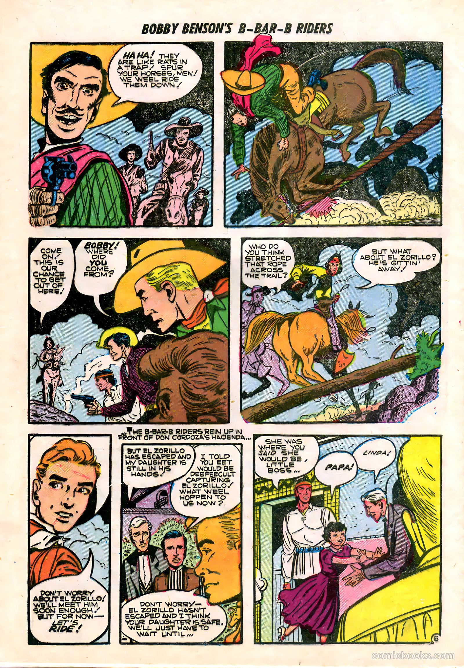 Bobby Benson's B-Bar-B Riders #19 (1953) — page 32 of 36