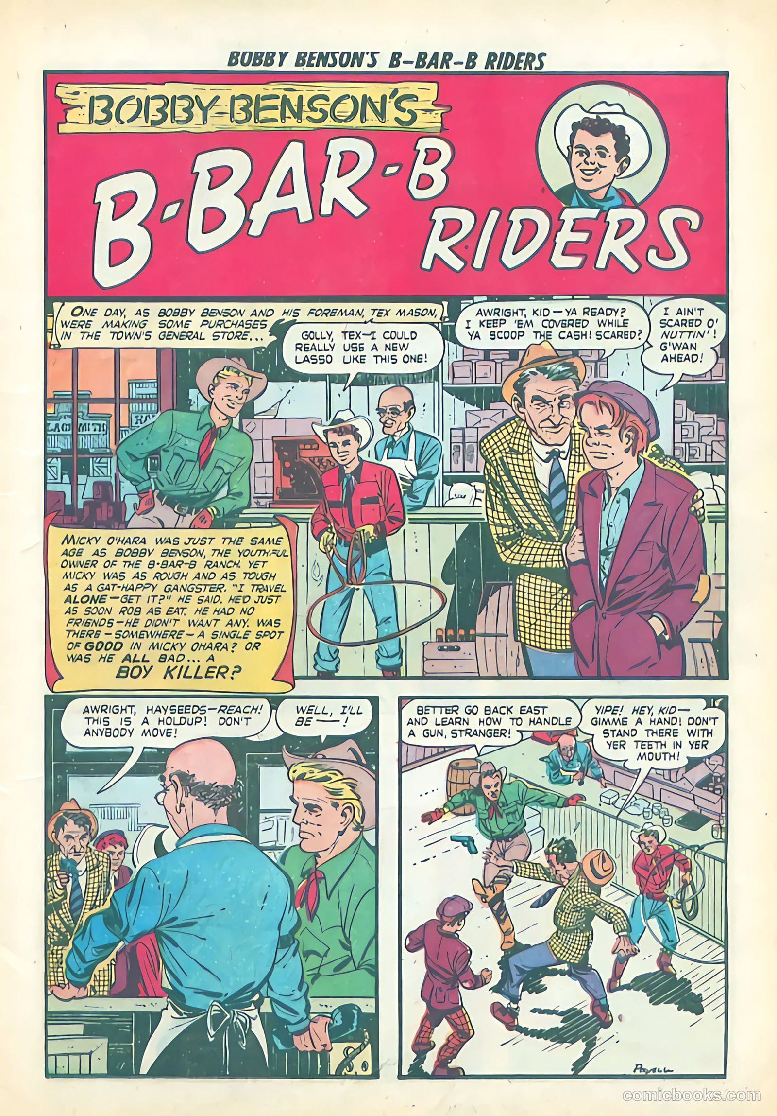 Bobby Benson's B-Bar-B Riders #2 (1950) — page 3 of 36