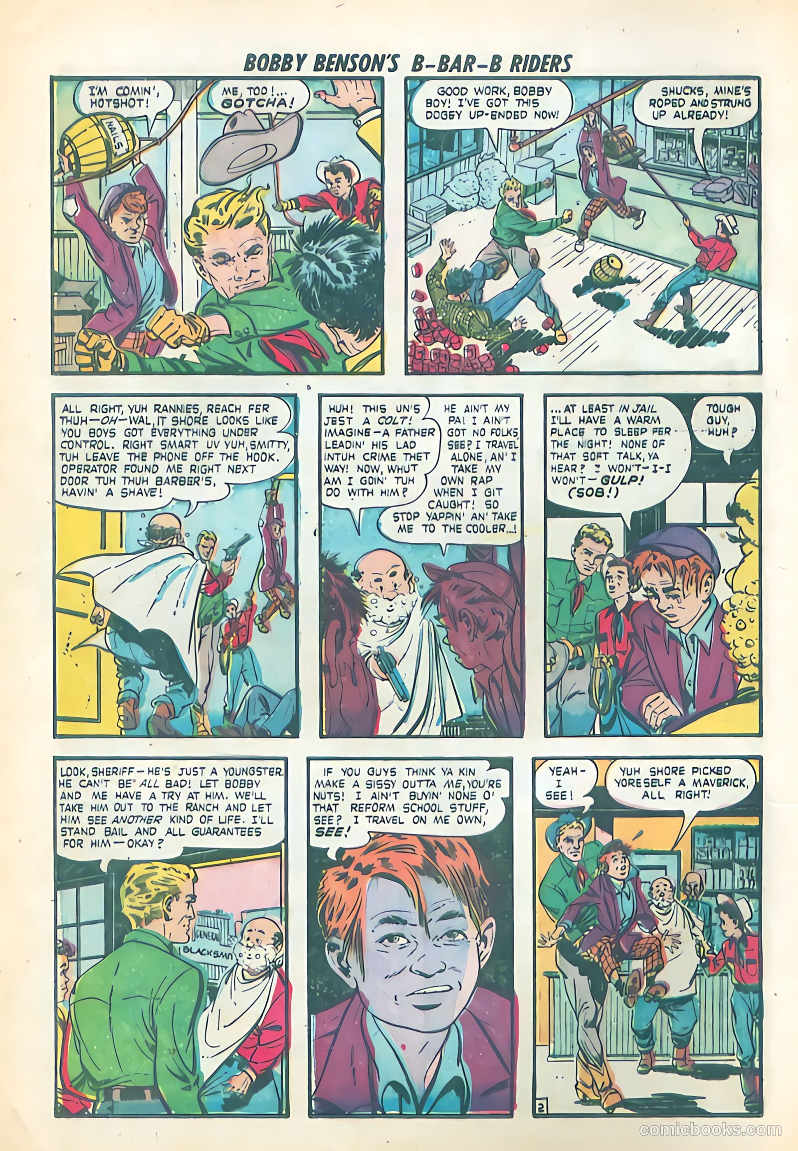Bobby Benson's B-Bar-B Riders #2 (1950) — page 4 of 36