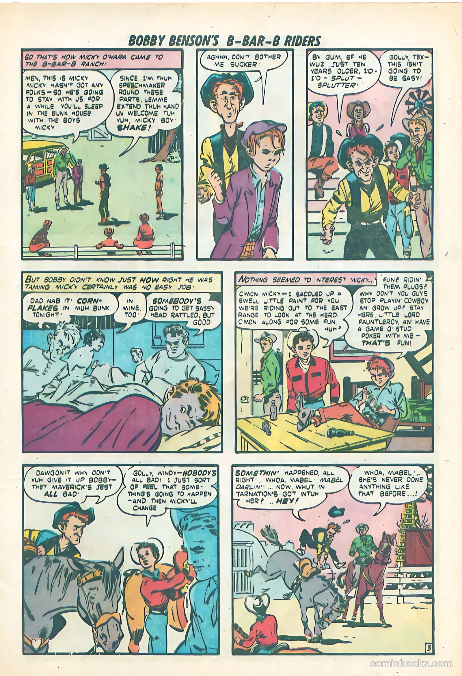 Bobby Benson's B-Bar-B Riders #2 (1950) — page 5 of 36