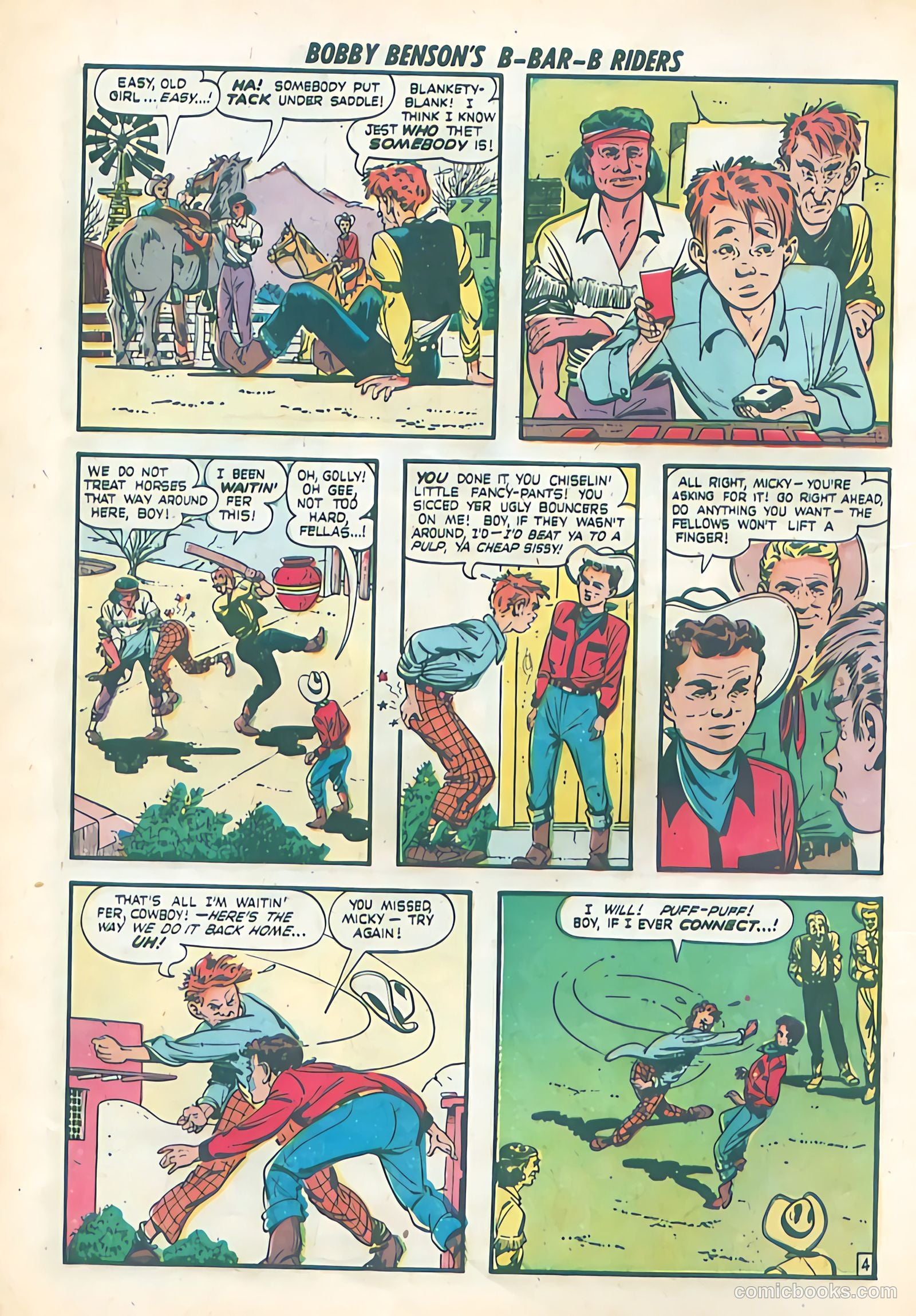 Bobby Benson's B-Bar-B Riders #2 (1950) — page 6 of 36