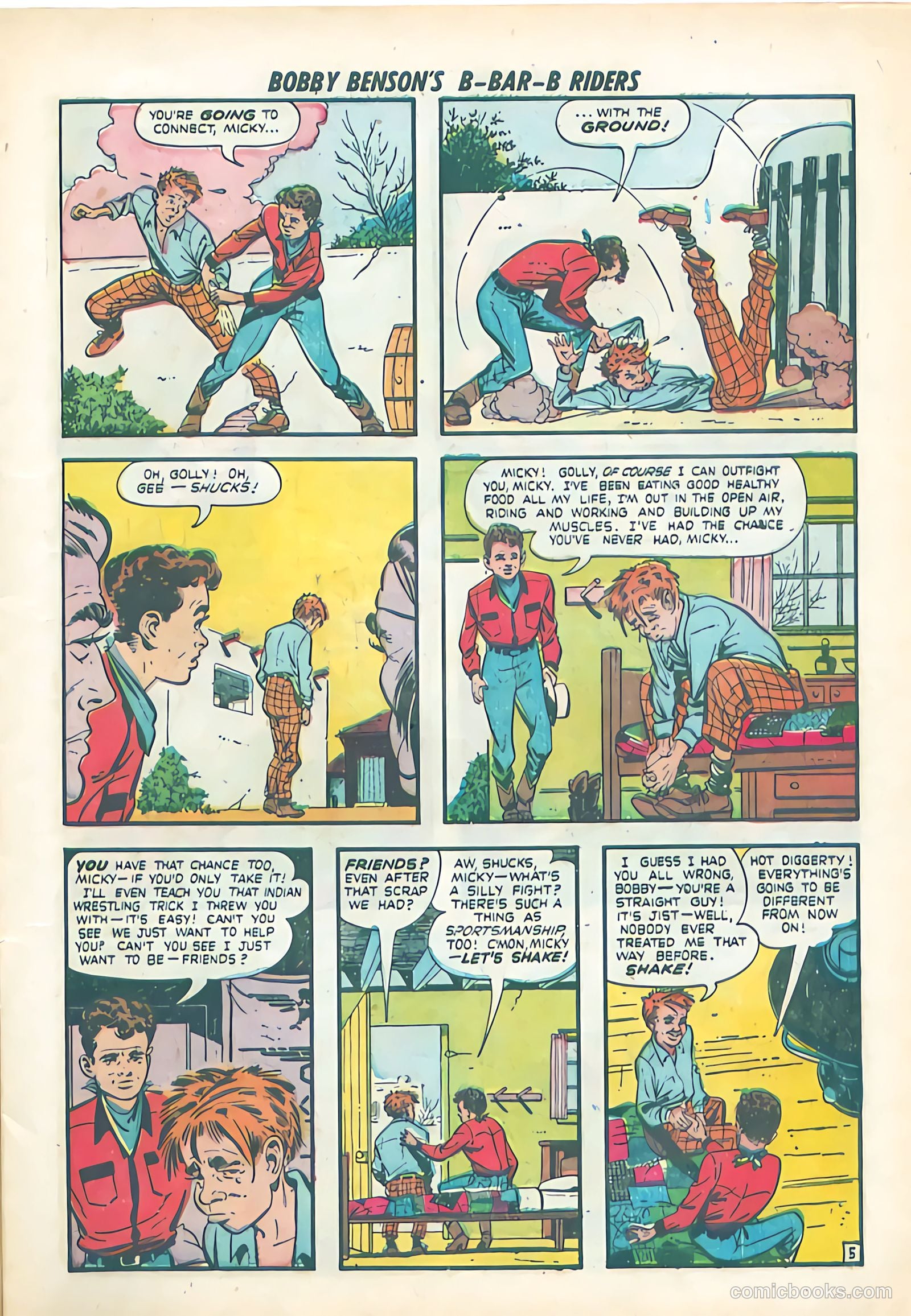 Bobby Benson's B-Bar-B Riders #2 (1950) — page 7 of 36