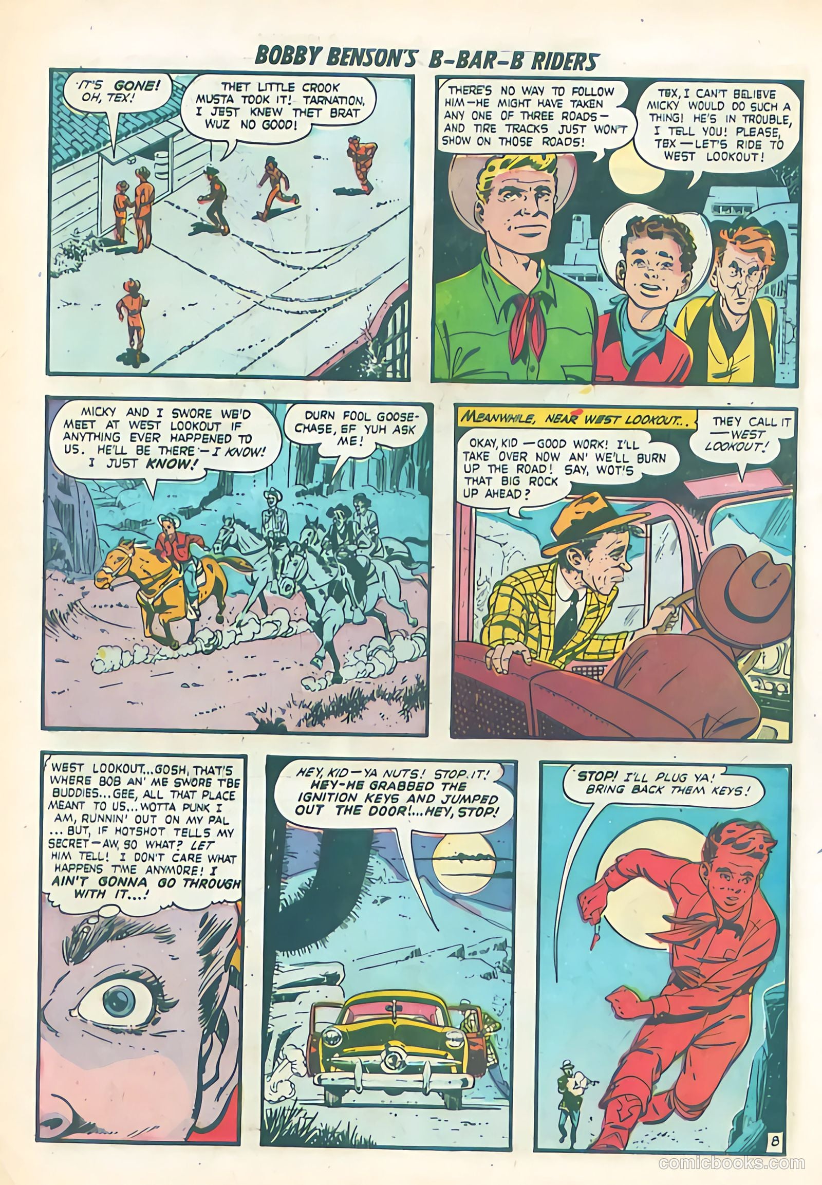 Bobby Benson's B-Bar-B Riders #2 (1950) — page 10 of 36