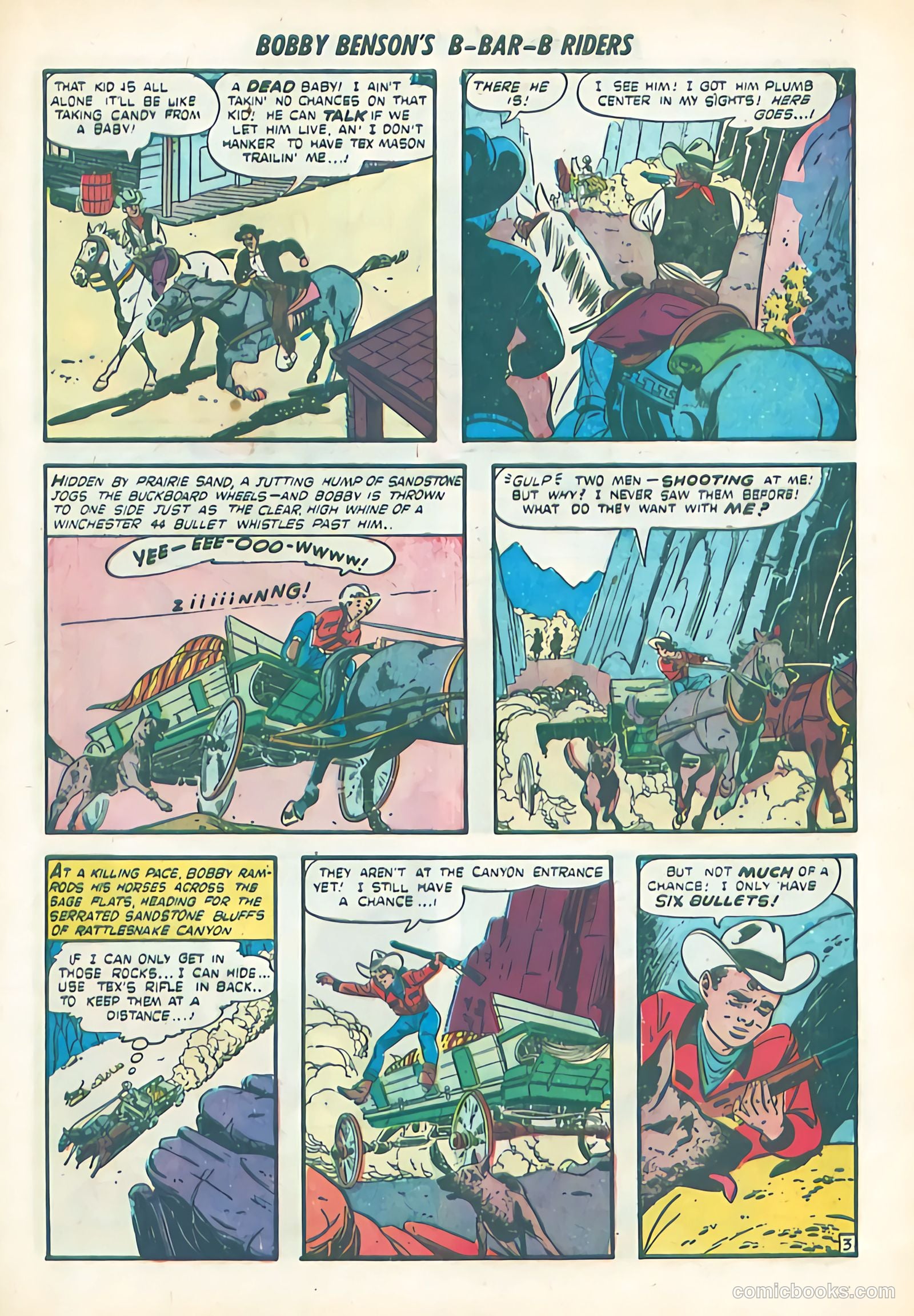 Bobby Benson's B-Bar-B Riders #2 (1950) — page 21 of 36