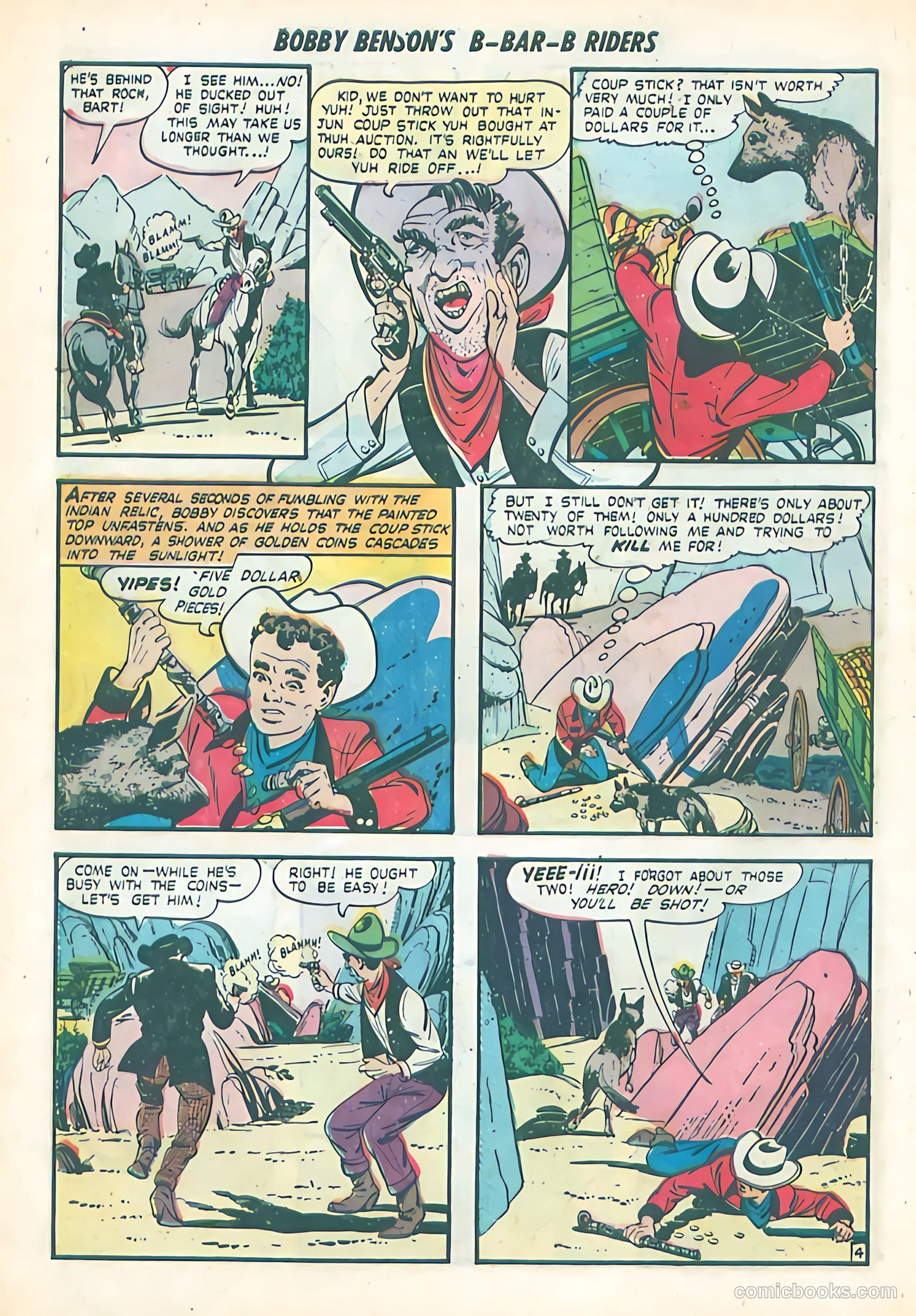 Bobby Benson's B-Bar-B Riders #2 (1950) — page 22 of 36