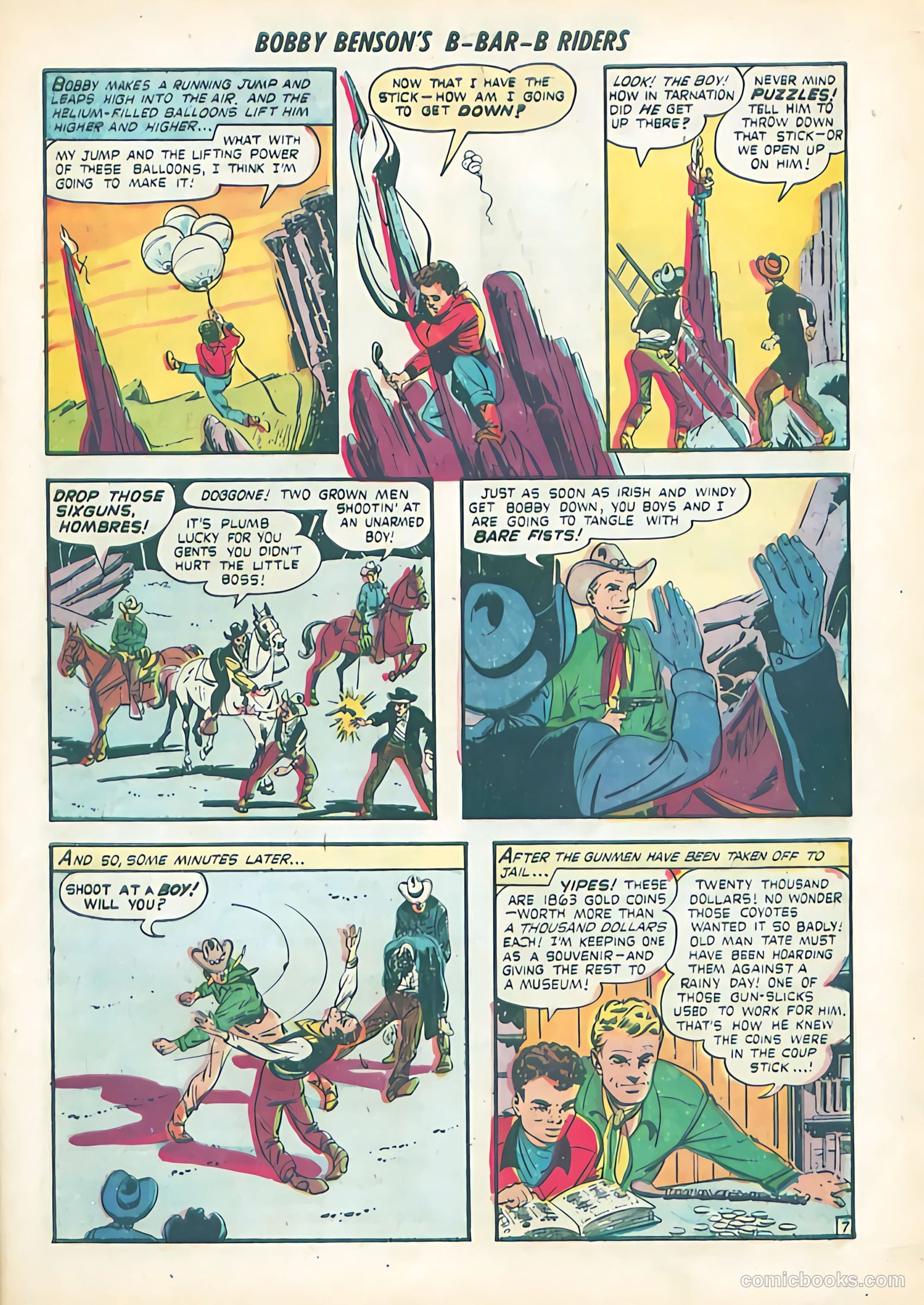 Bobby Benson's B-Bar-B Riders #2 (1950) — page 25 of 36