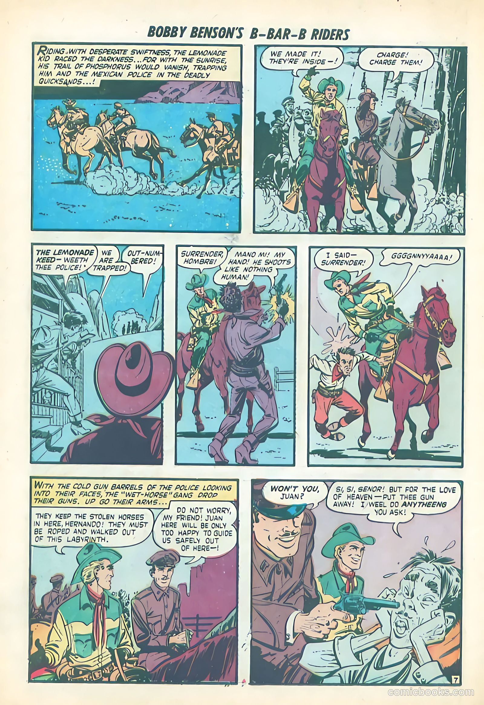 Bobby Benson's B-Bar-B Riders #2 (1950) — page 34 of 36