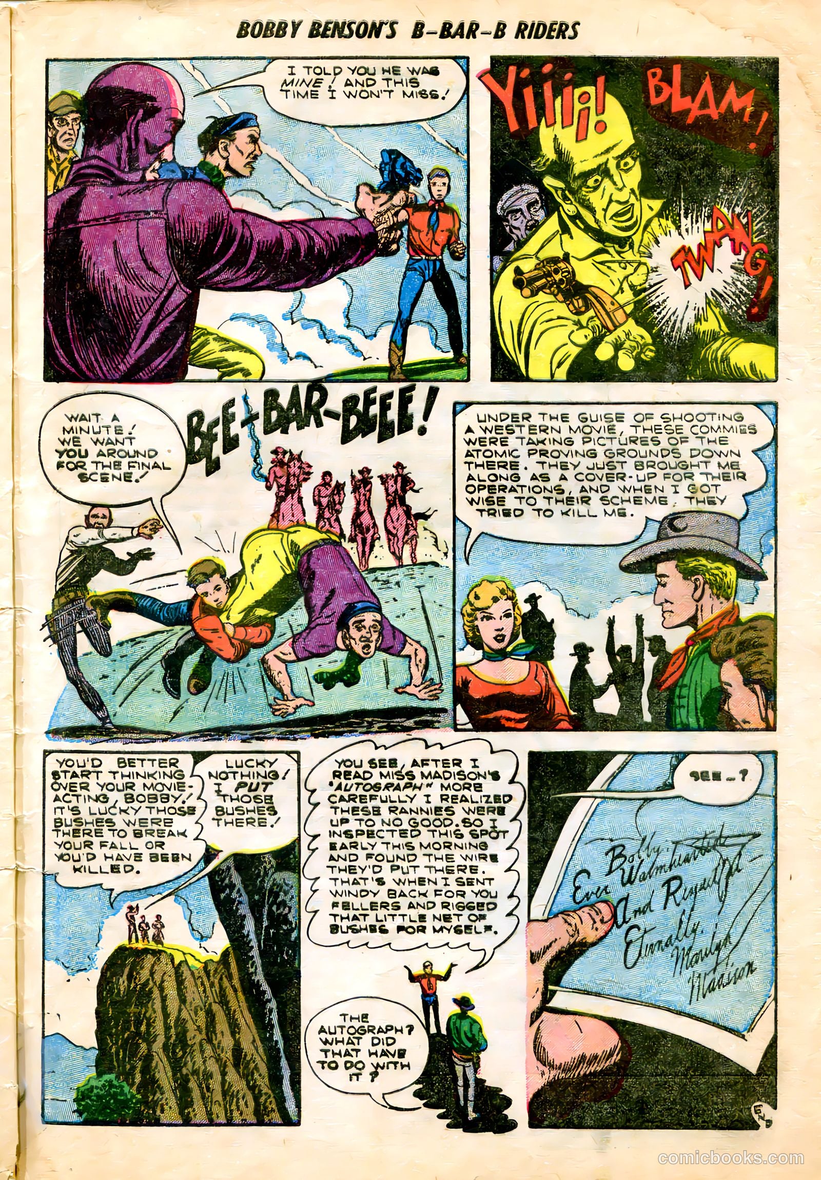 Bobby Benson's B-Bar-B Riders #20 (1953) — page 33 of 36