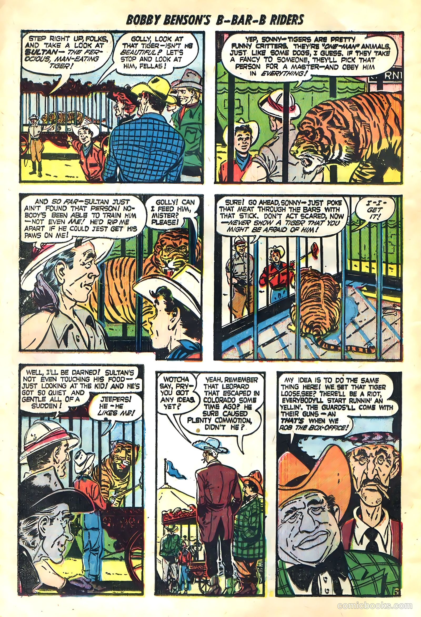 Bobby Benson's B-Bar-B Riders #3 (1950) — page 4 of 36