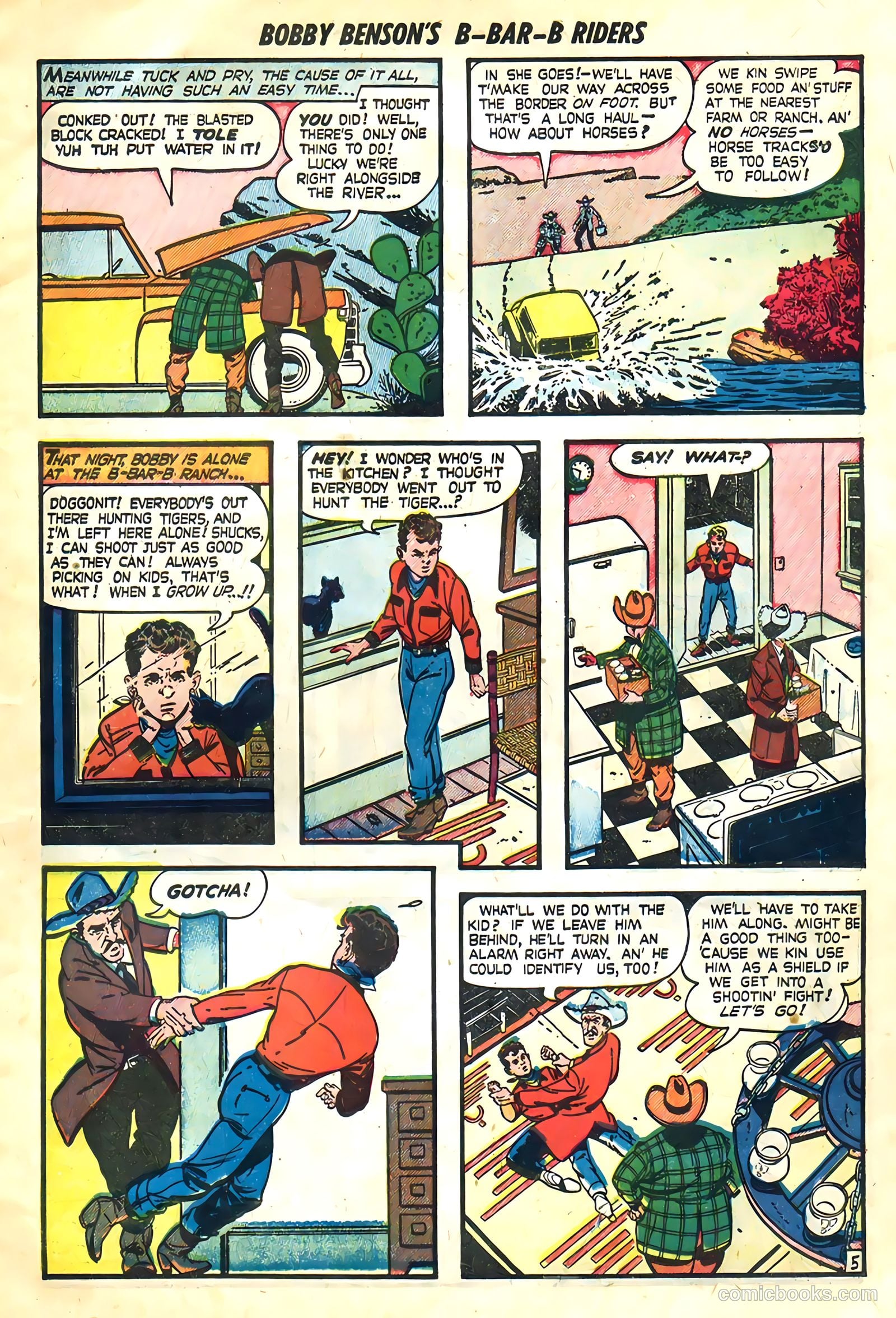 Bobby Benson's B-Bar-B Riders #3 (1950) — page 7 of 36