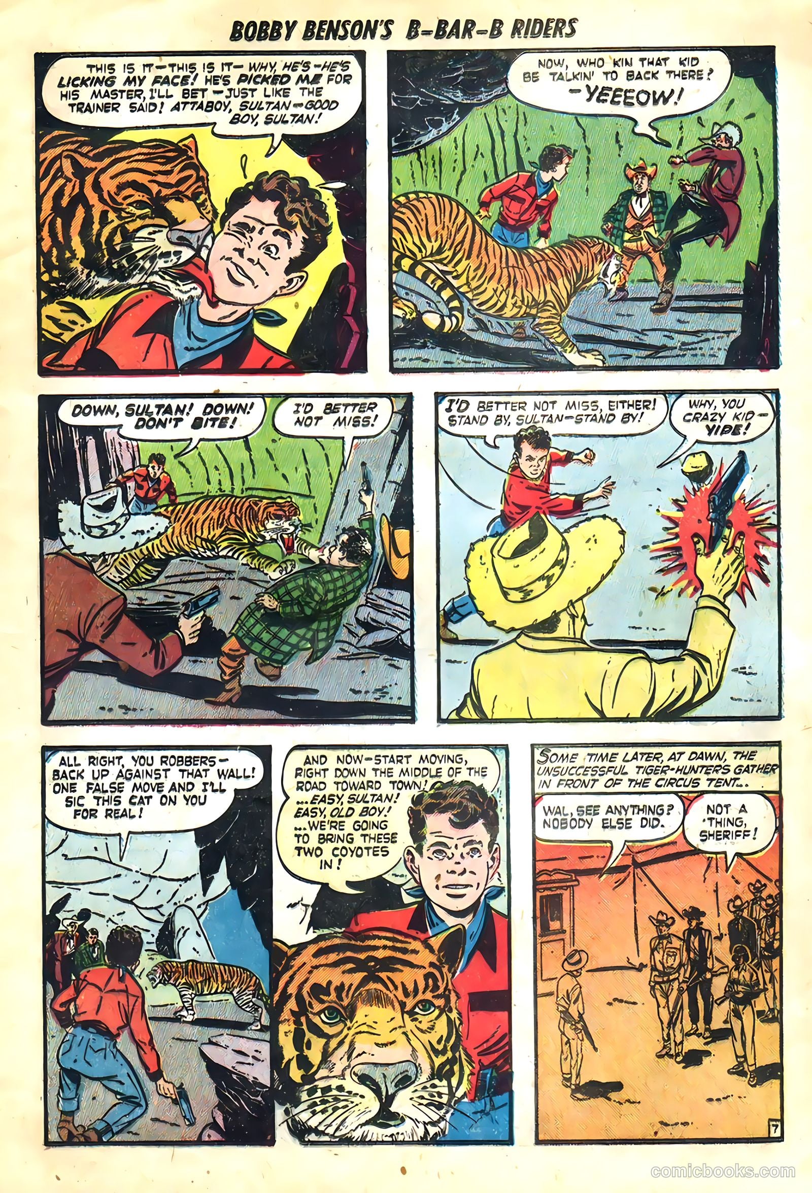 Bobby Benson's B-Bar-B Riders #3 (1950) — page 9 of 36