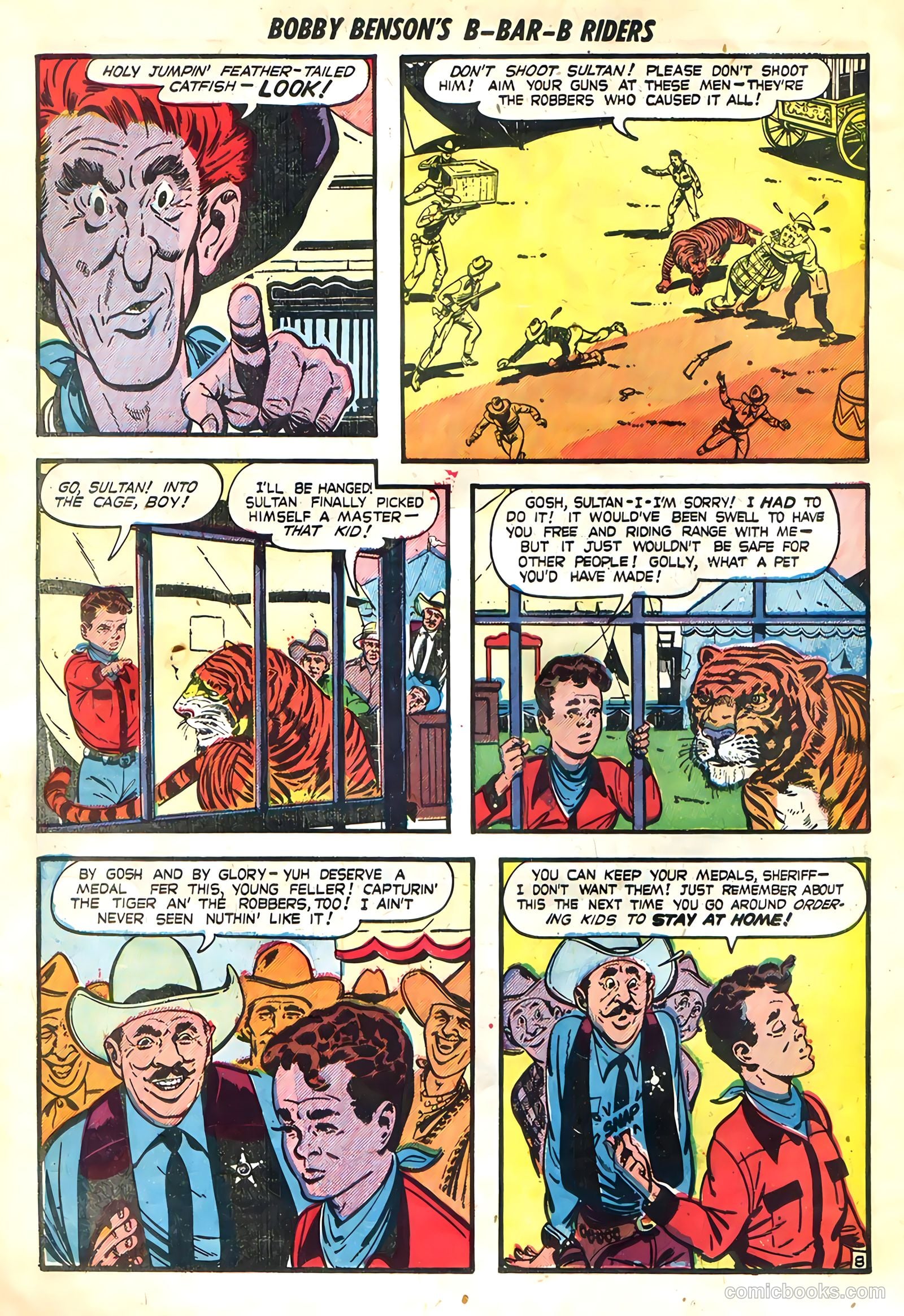 Bobby Benson's B-Bar-B Riders #3 (1950) — page 10 of 36