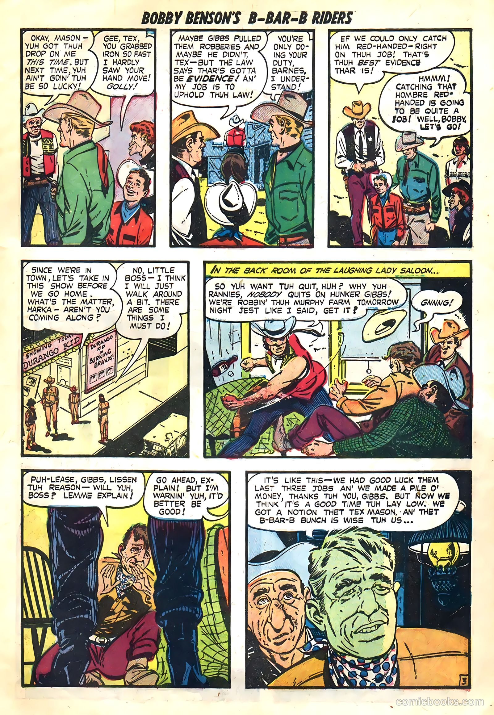 Bobby Benson's B-Bar-B Riders #3 (1950) — page 13 of 36