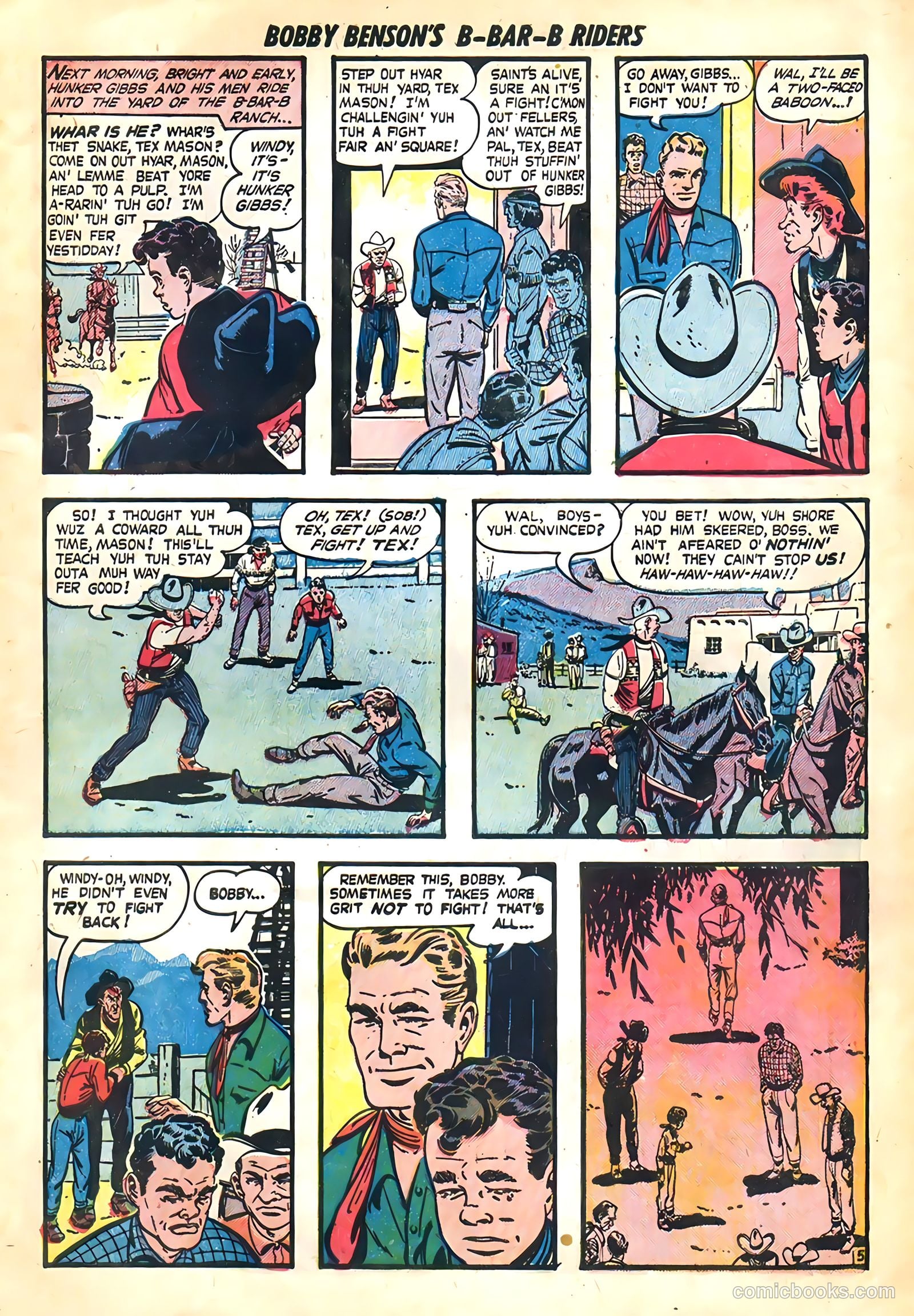 Bobby Benson's B-Bar-B Riders #3 (1950) — page 15 of 36