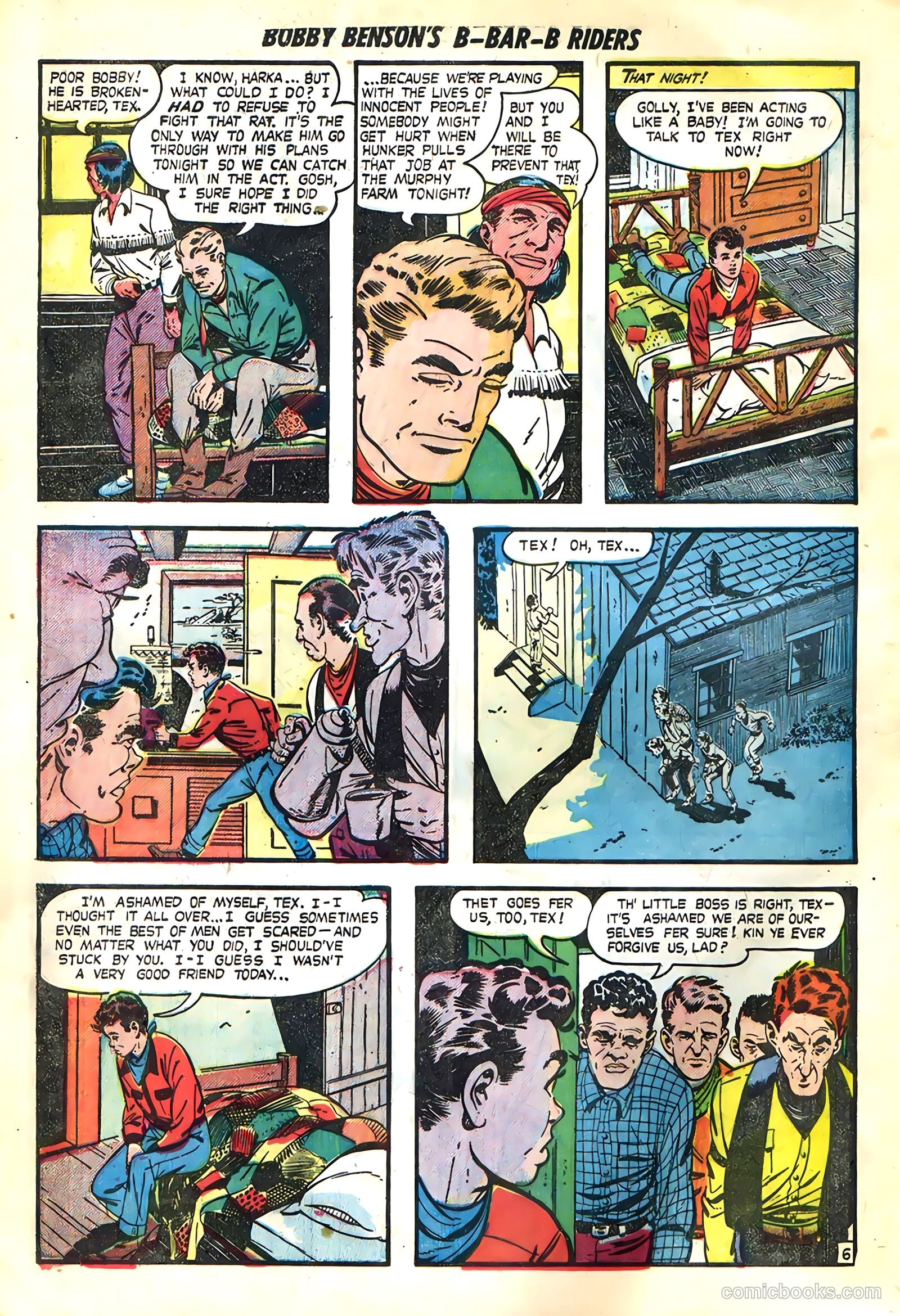 Bobby Benson's B-Bar-B Riders #3 (1950) — page 16 of 36