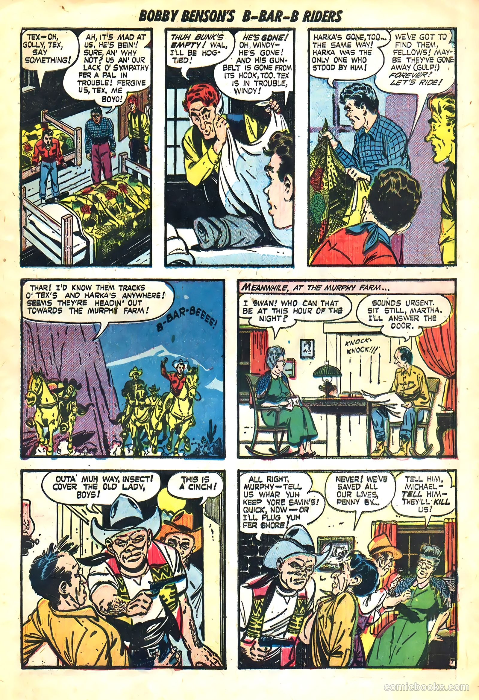 Bobby Benson's B-Bar-B Riders #3 (1950) — page 17 of 36