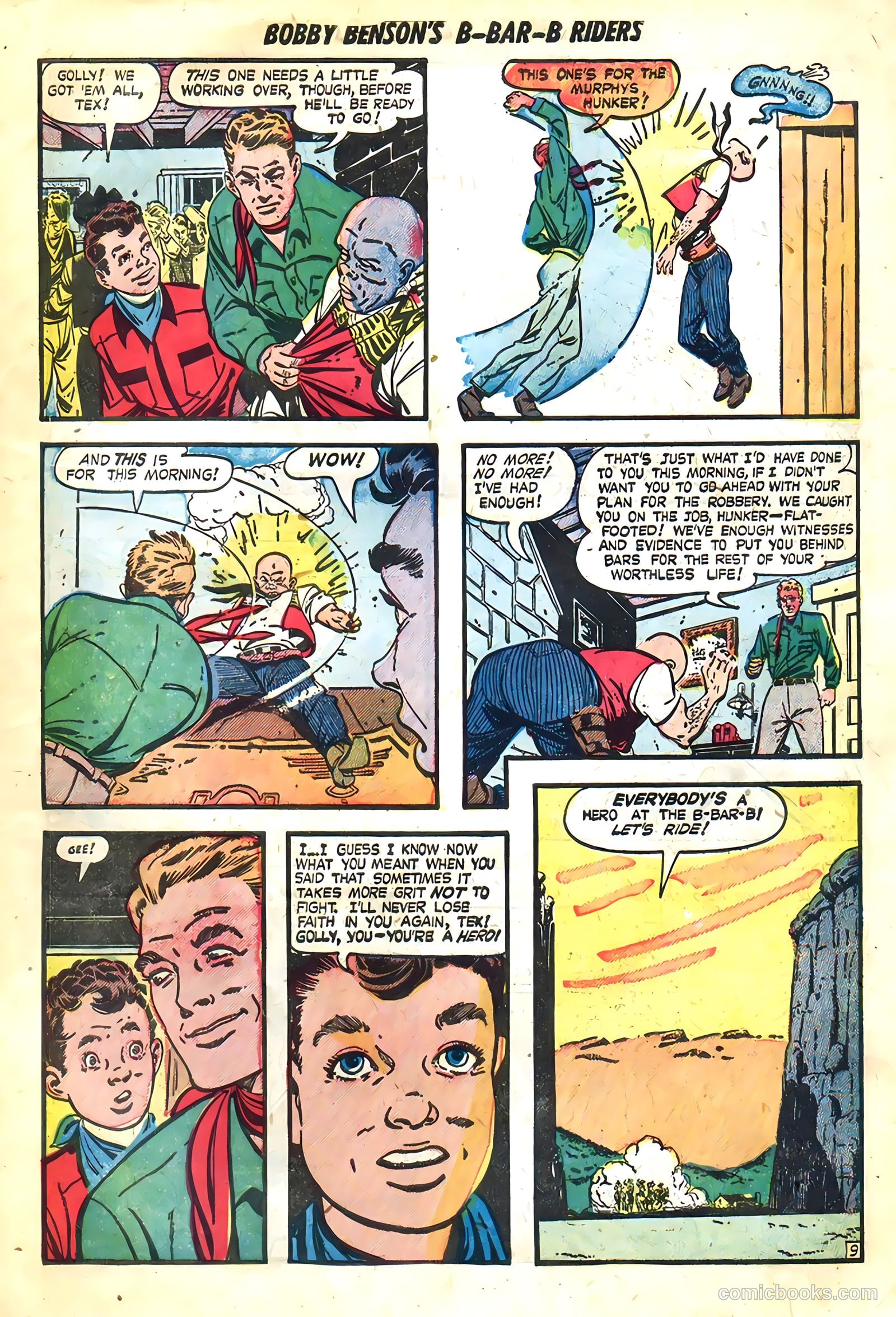 Bobby Benson's B-Bar-B Riders #3 (1950) — page 19 of 36