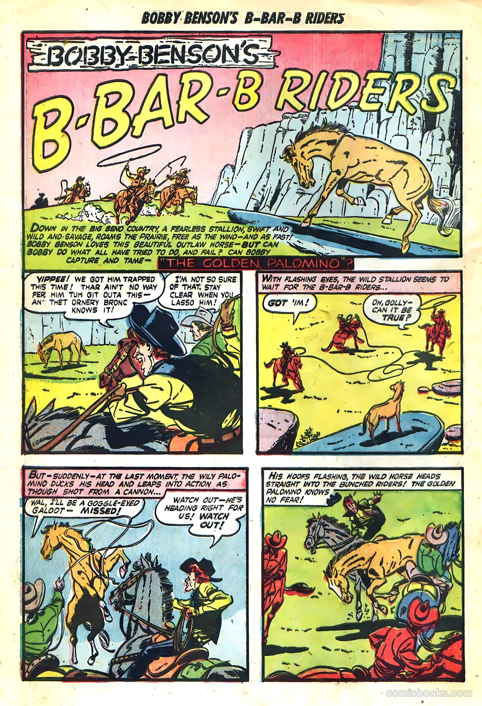 Bobby Benson's B-Bar-B Riders #3 (1950) — page 20 of 36