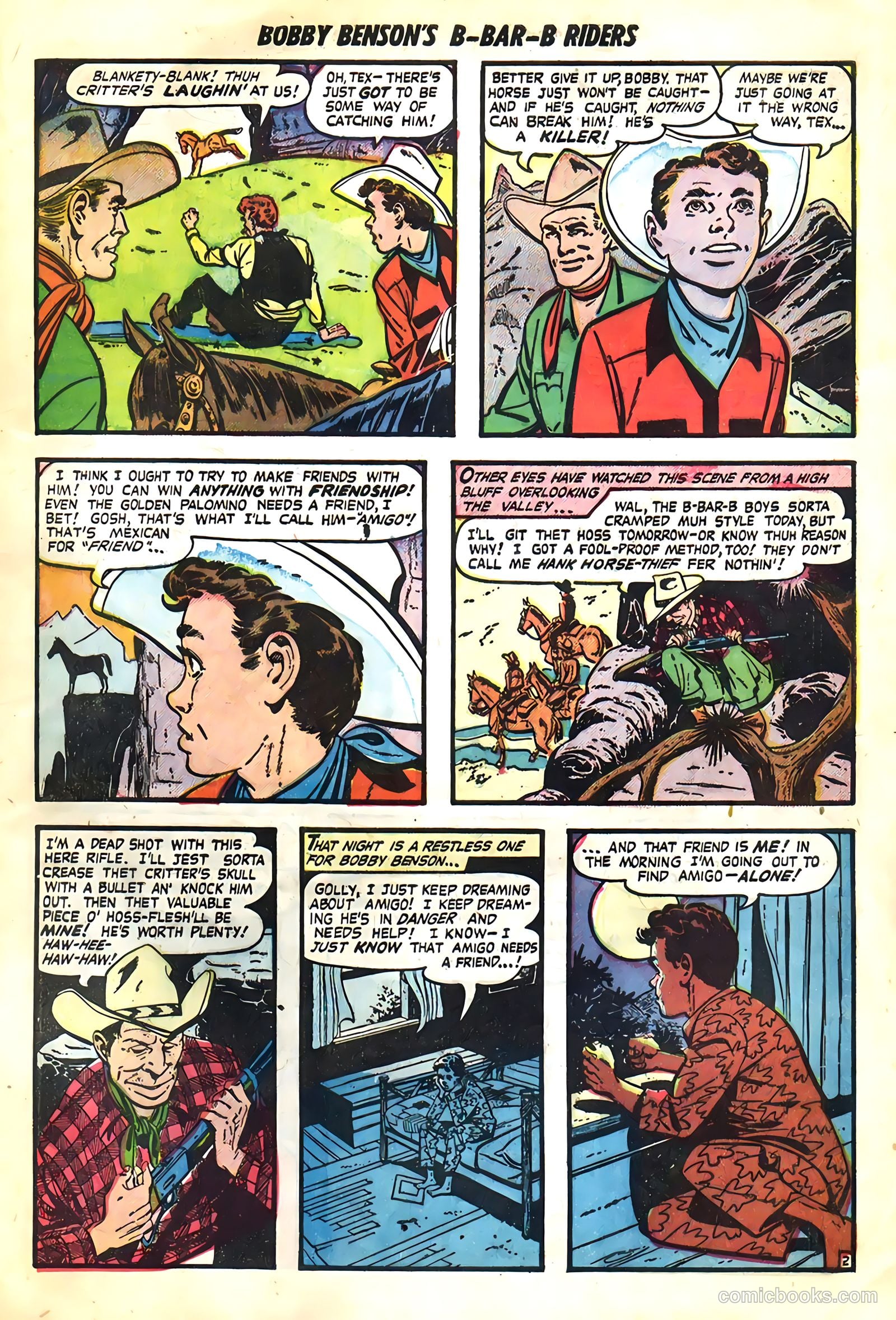 Bobby Benson's B-Bar-B Riders #3 (1950) — page 21 of 36