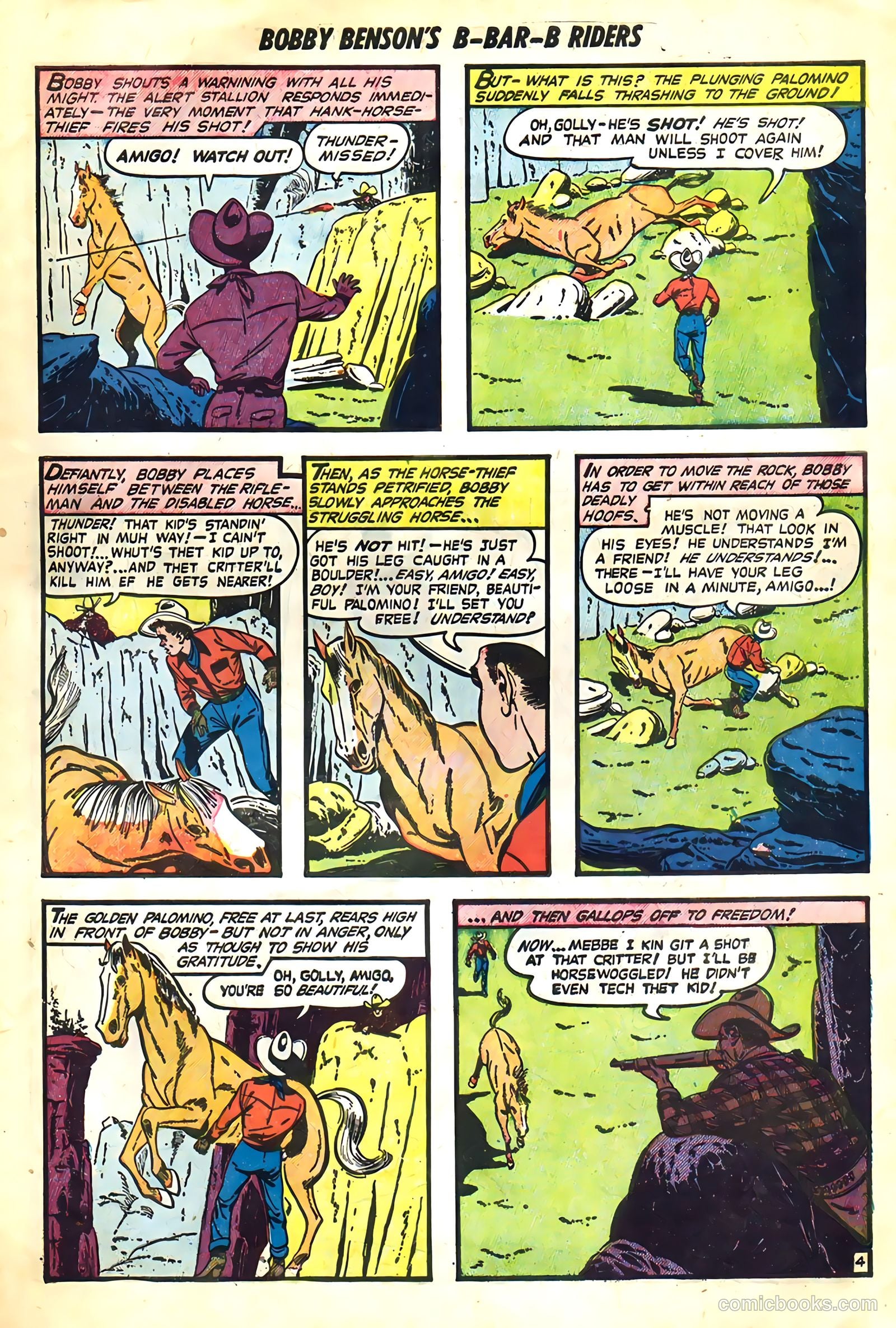 Bobby Benson's B-Bar-B Riders #3 (1950) — page 23 of 36