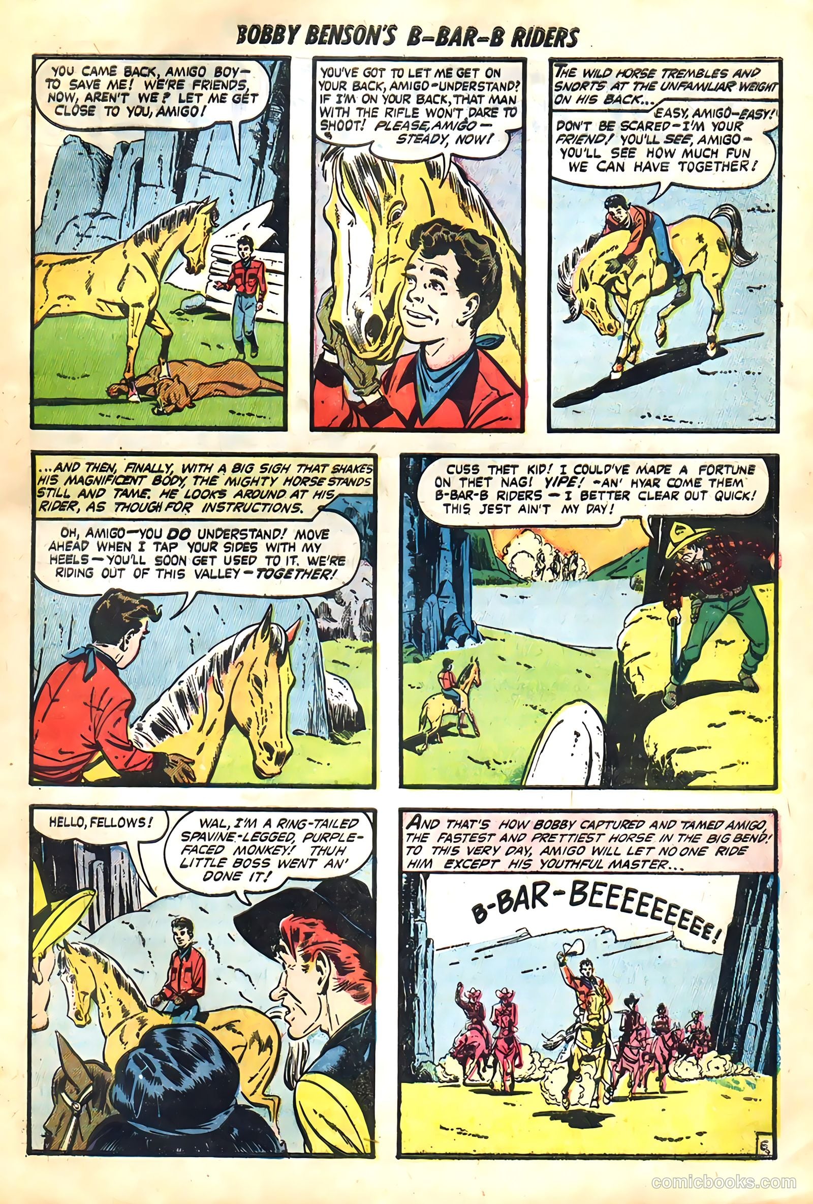 Bobby Benson's B-Bar-B Riders #3 (1950) — page 25 of 36