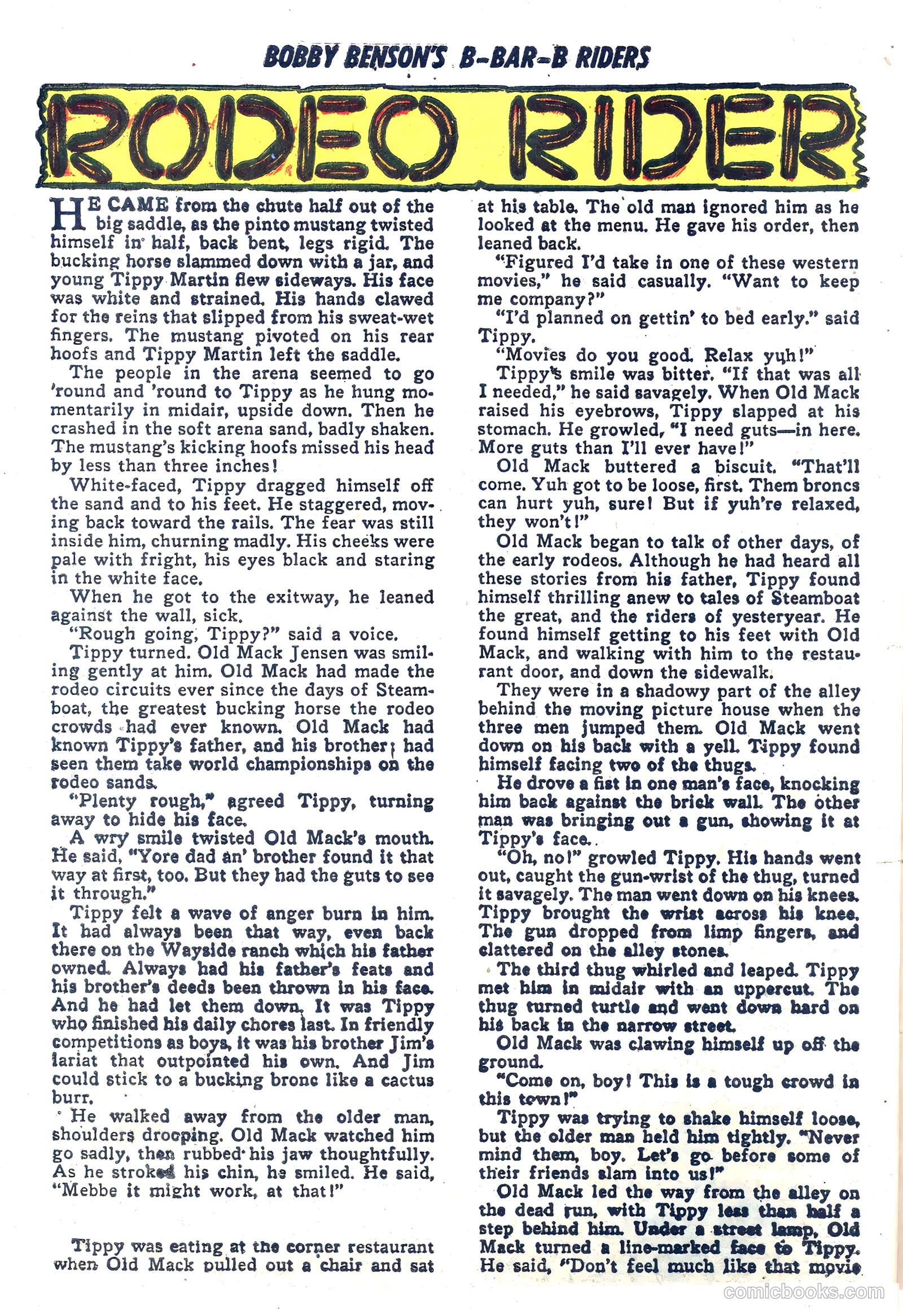 Bobby Benson's B-Bar-B Riders #3 (1950) — page 26 of 36