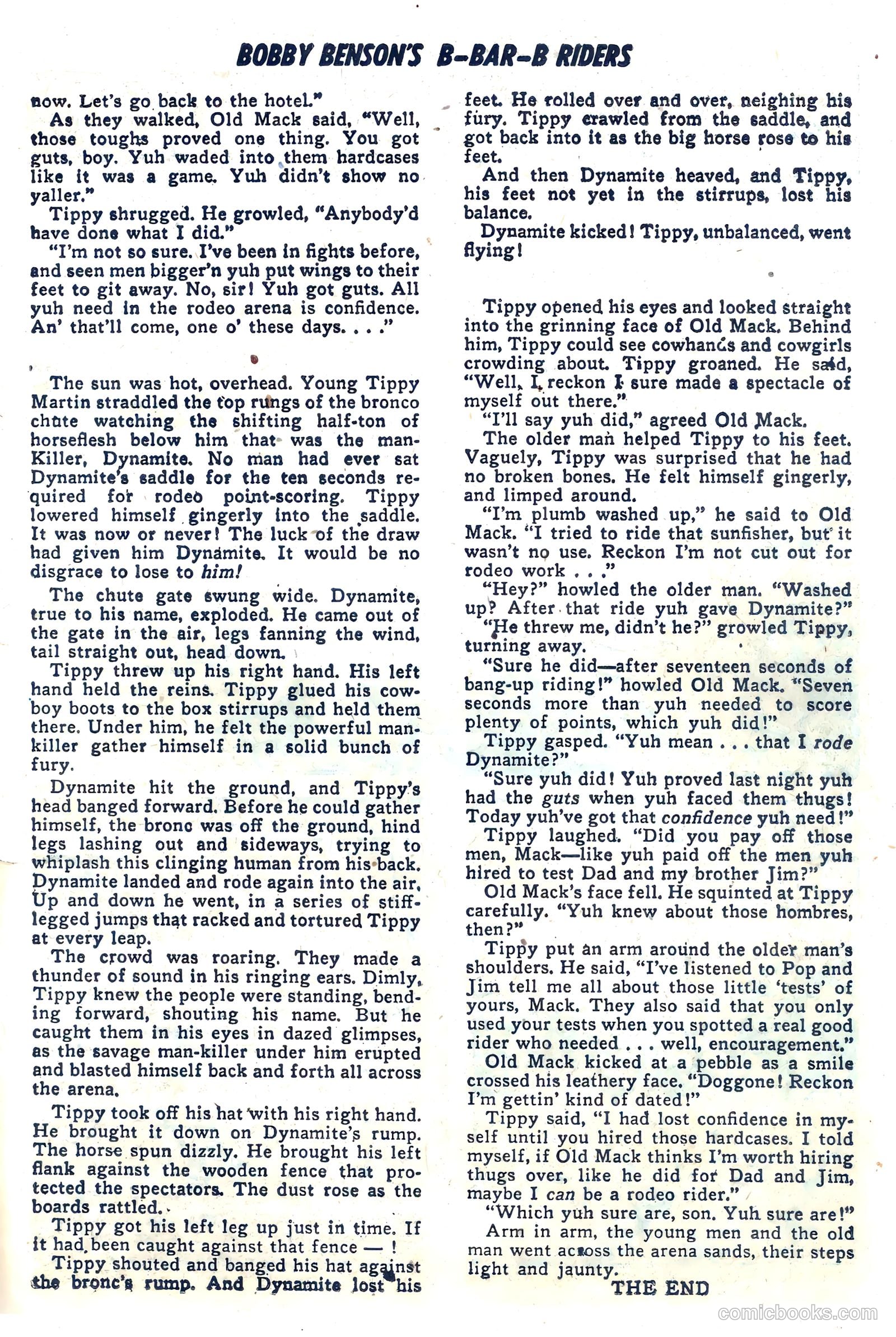 Bobby Benson's B-Bar-B Riders #3 (1950) — page 27 of 36