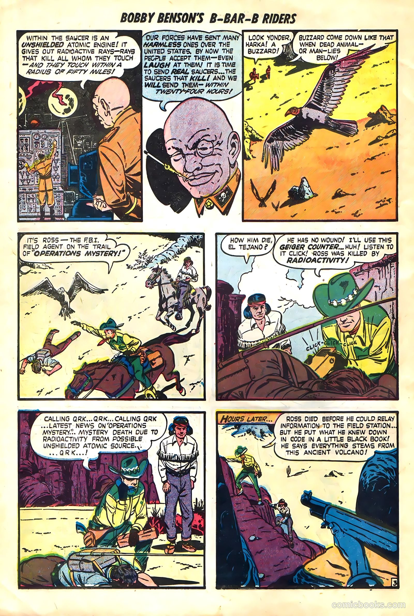 Bobby Benson's B-Bar-B Riders #3 (1950) — page 30 of 36