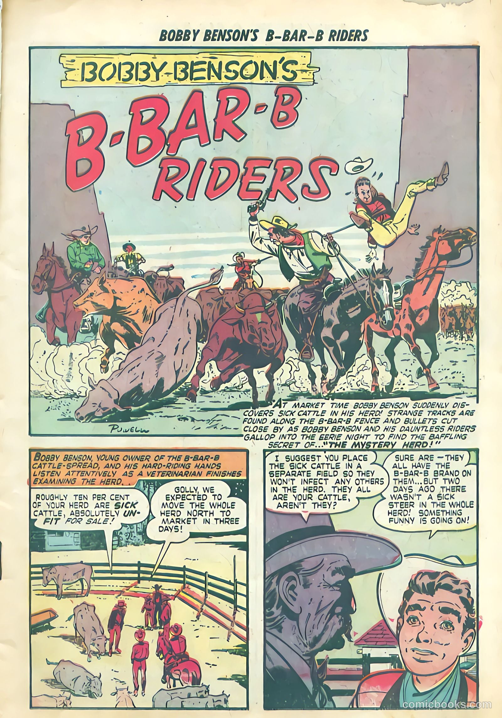 Bobby Benson's B-Bar-B Riders #4 (1950) — page 3 of 36
