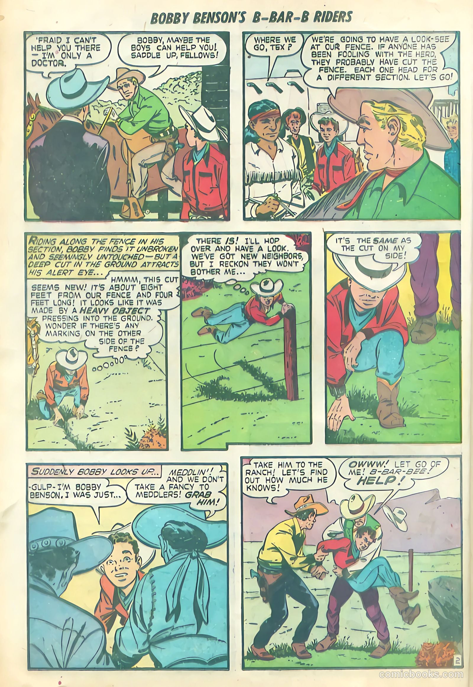 Bobby Benson's B-Bar-B Riders #4 (1950) — page 4 of 36