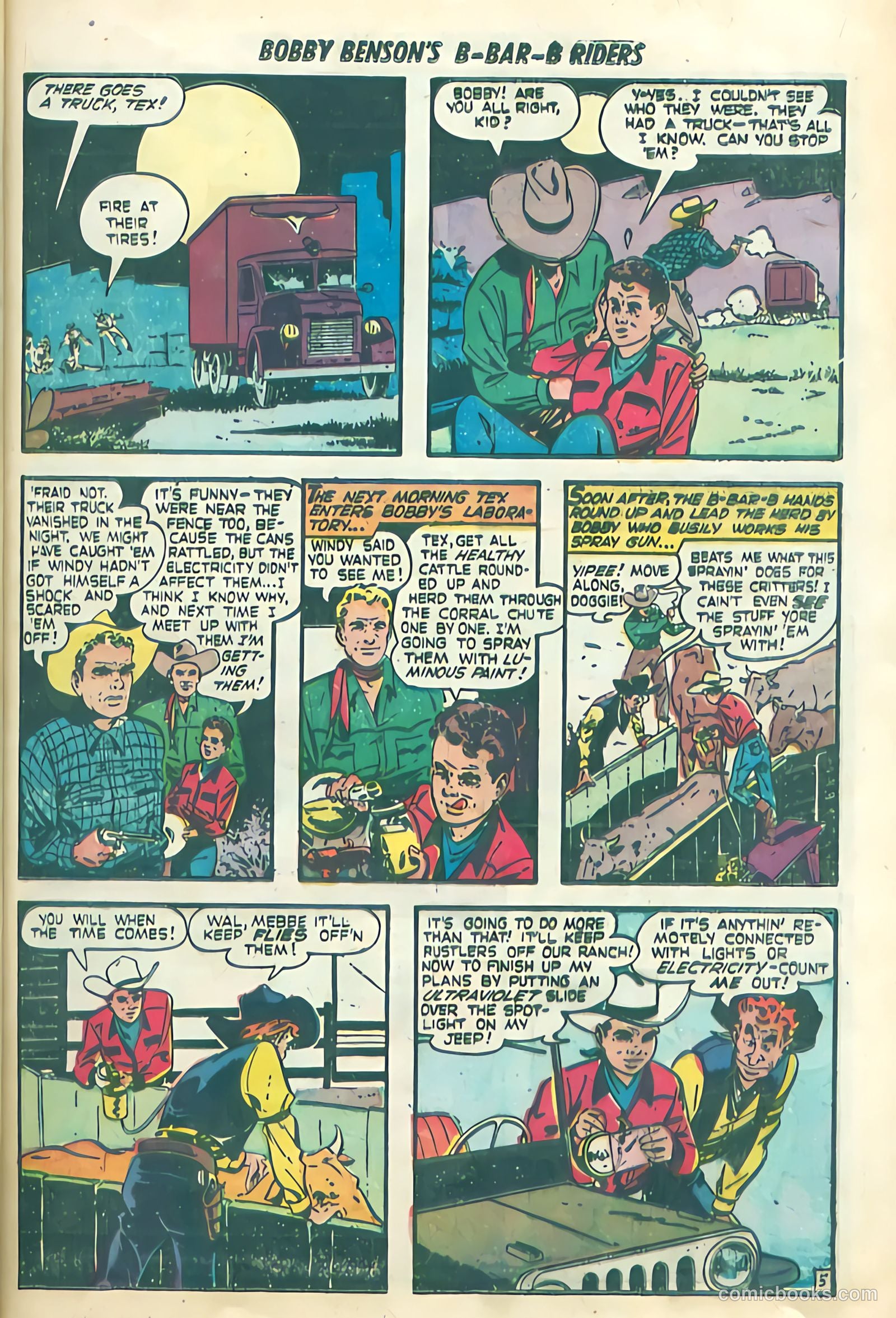 Bobby Benson's B-Bar-B Riders #4 (1950) — page 7 of 36