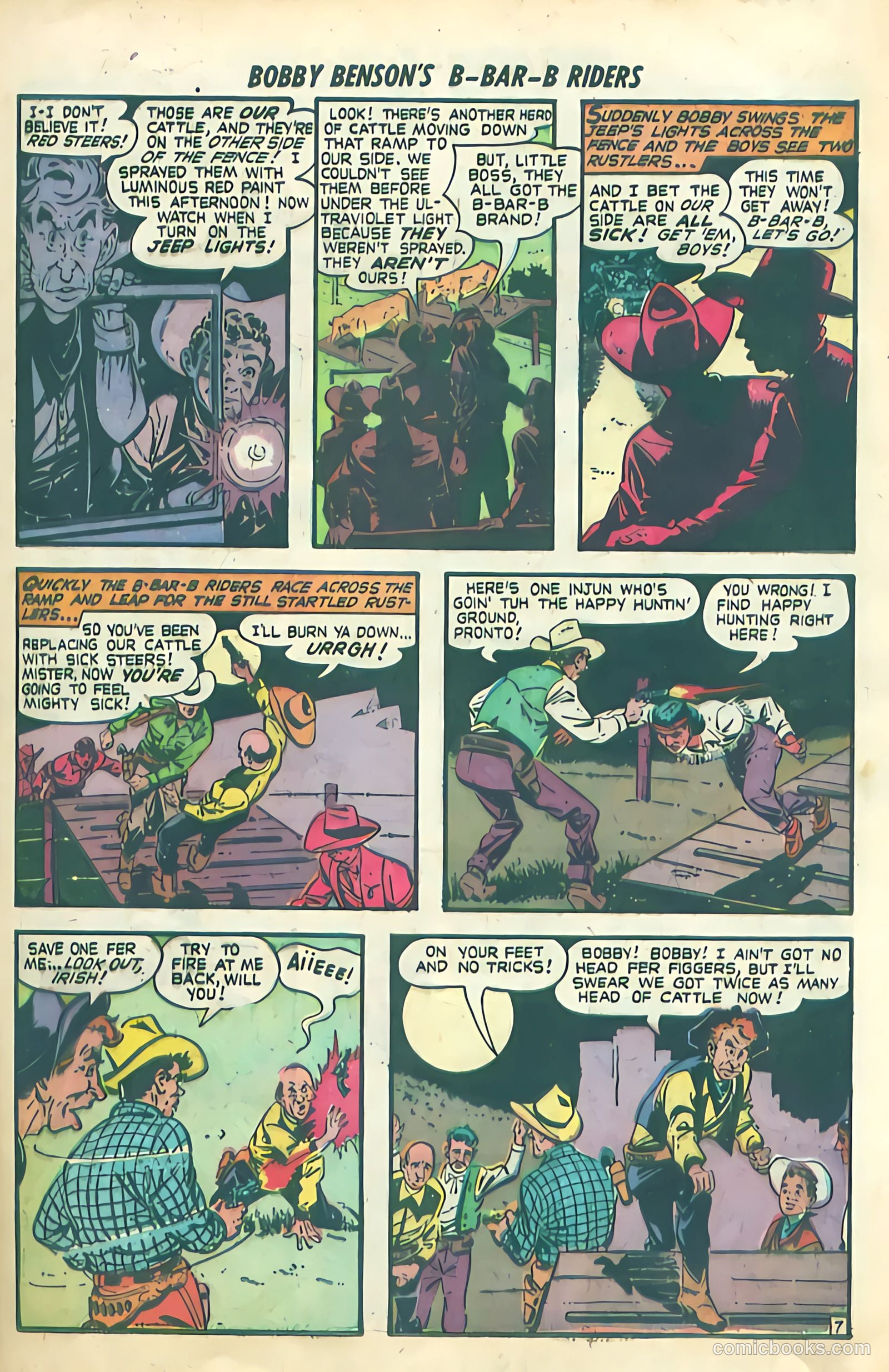 Bobby Benson's B-Bar-B Riders #4 (1950) — page 9 of 36
