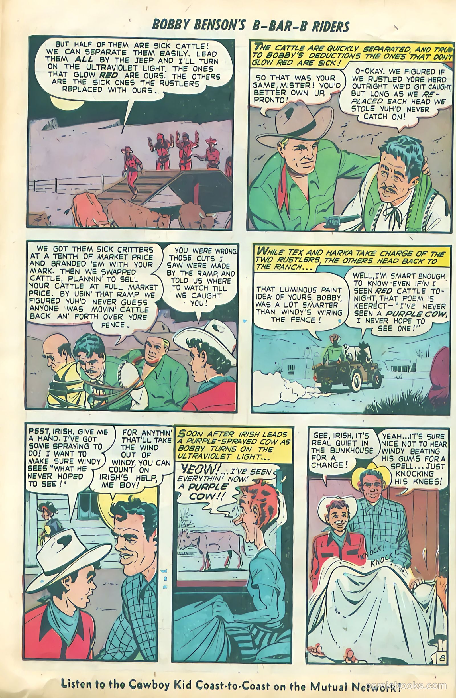 Bobby Benson's B-Bar-B Riders #4 (1950) — page 10 of 36