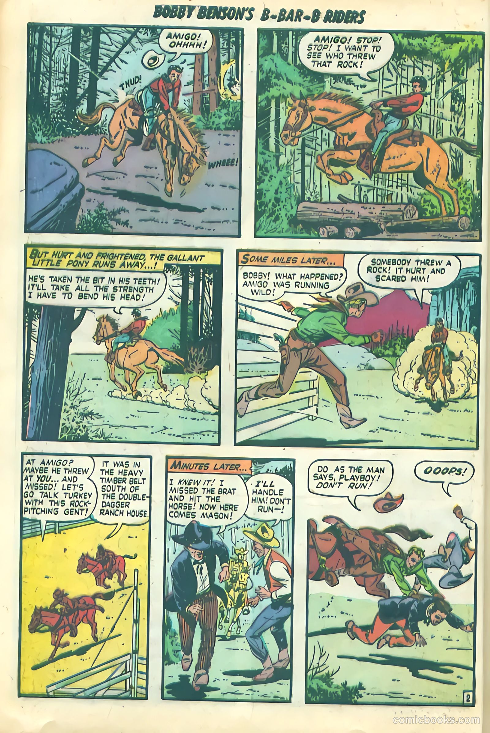 Bobby Benson's B-Bar-B Riders #4 (1950) — page 12 of 36