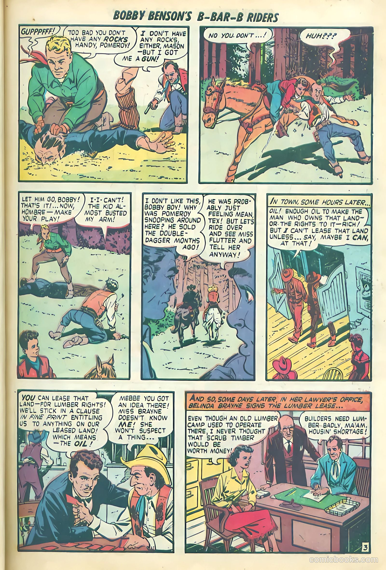 Bobby Benson's B-Bar-B Riders #4 (1950) — page 13 of 36
