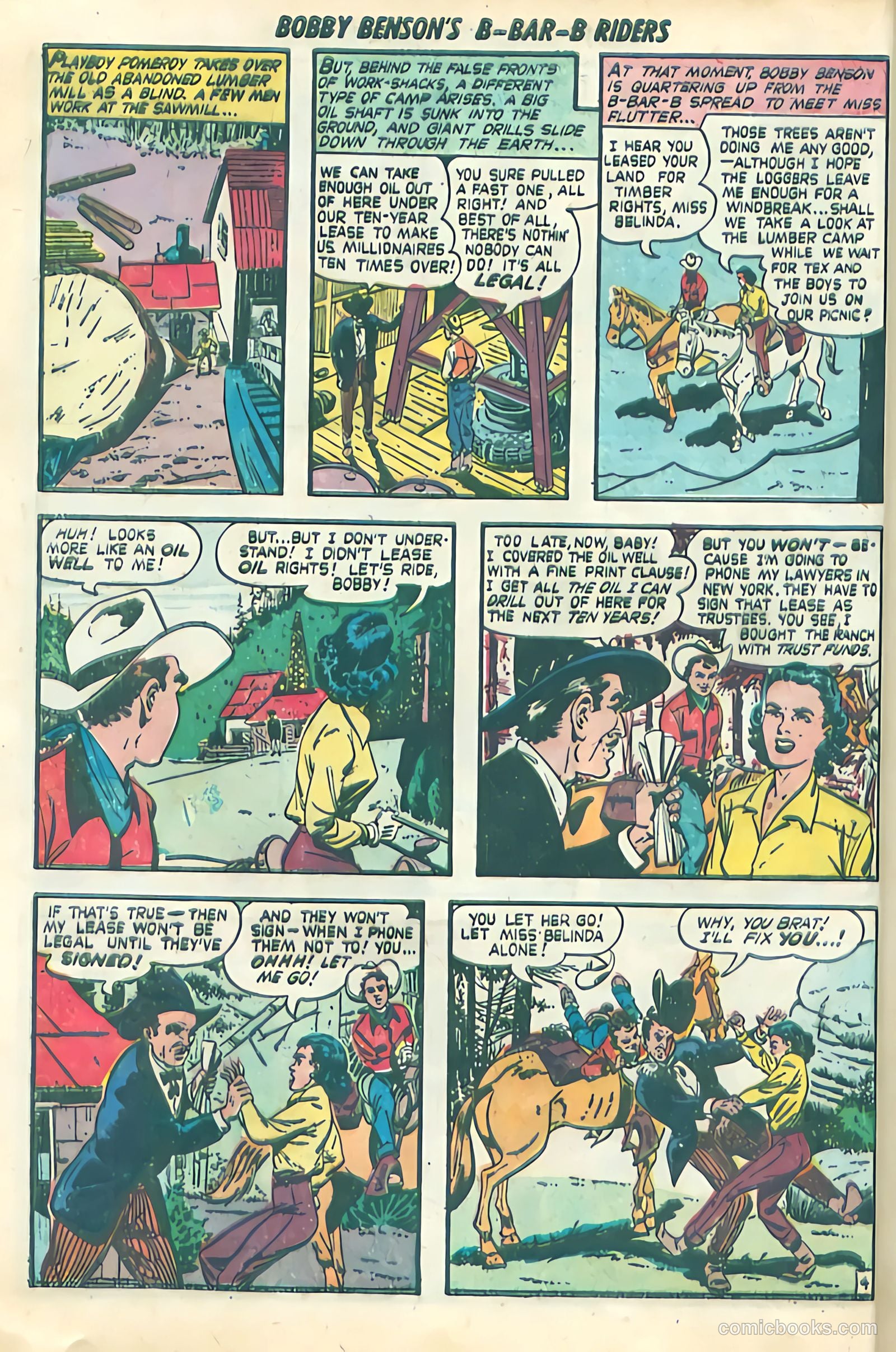 Bobby Benson's B-Bar-B Riders #4 (1950) — page 14 of 36
