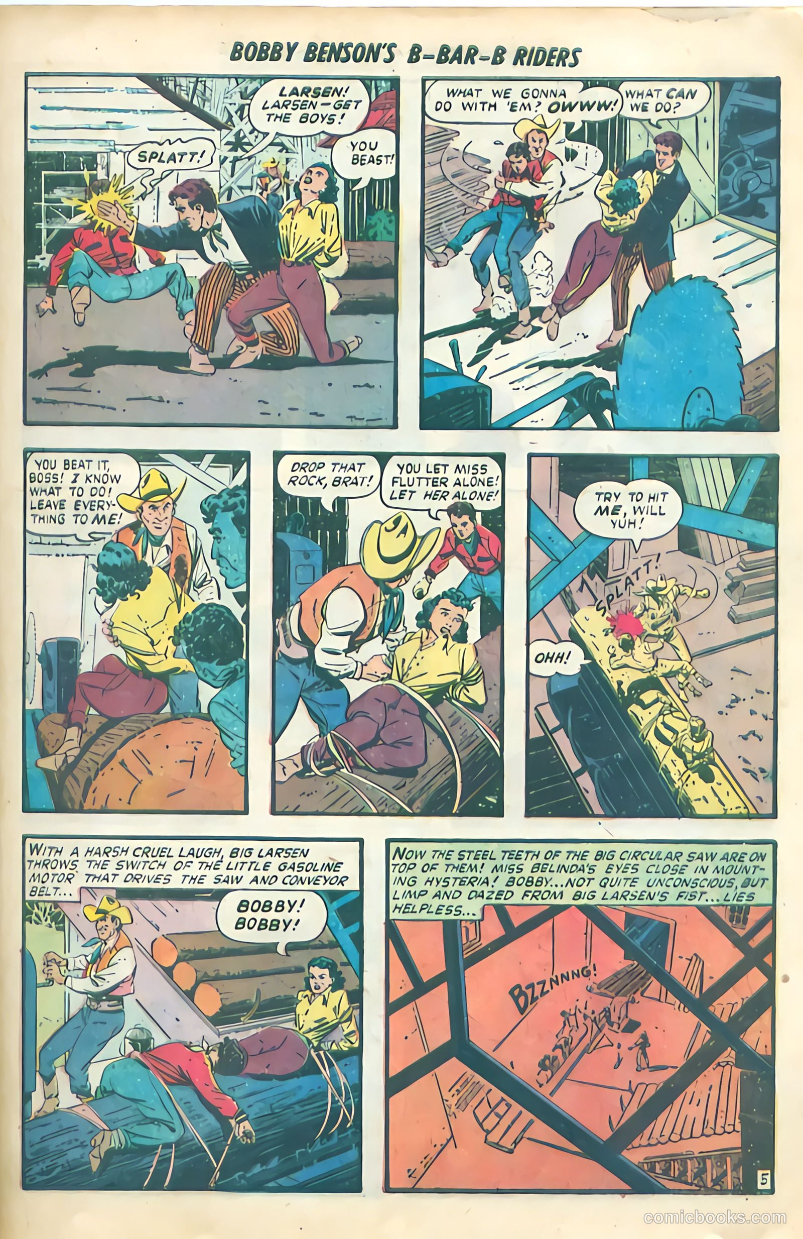 Bobby Benson's B-Bar-B Riders #4 (1950) — page 15 of 36