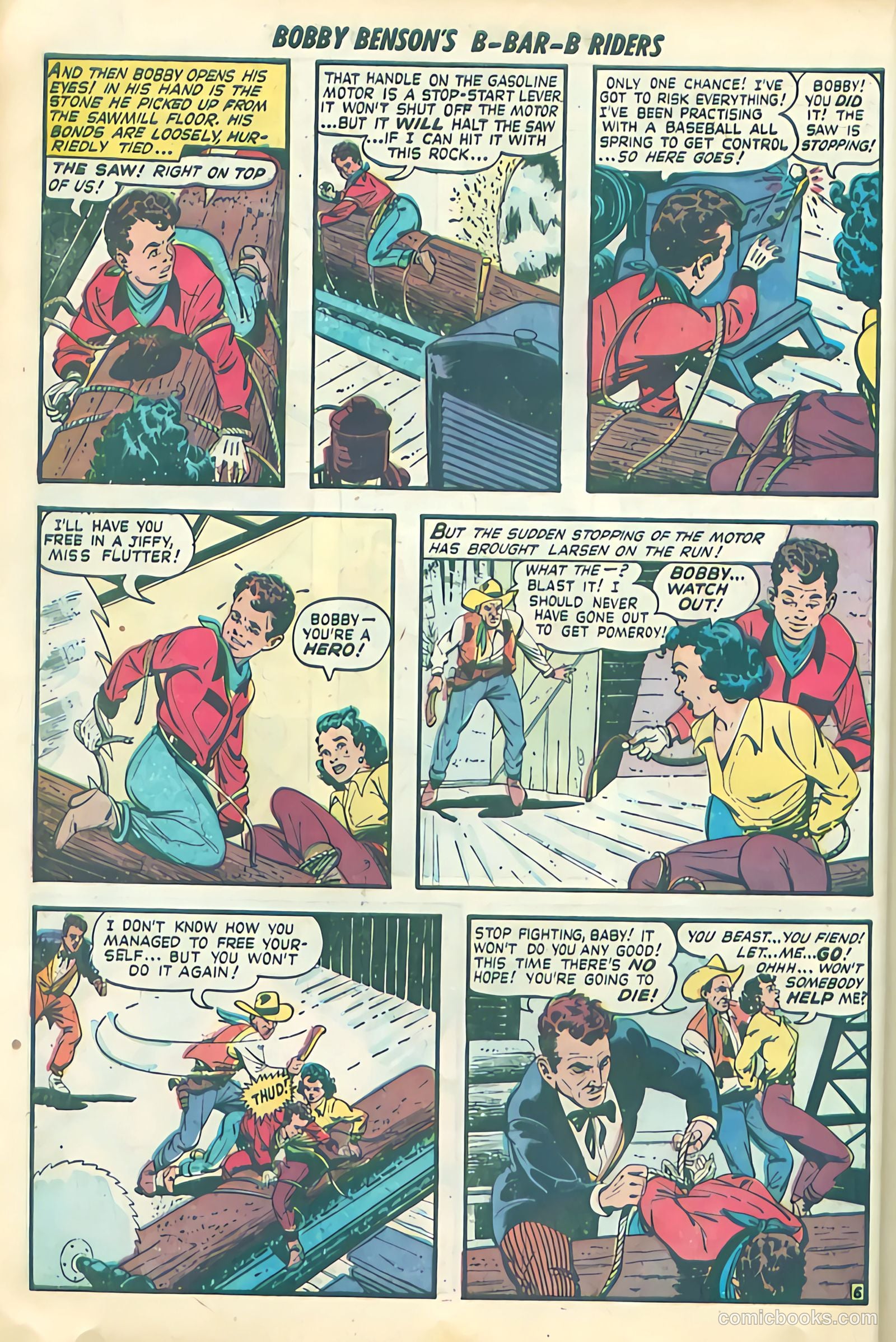 Bobby Benson's B-Bar-B Riders #4 (1950) — page 16 of 36