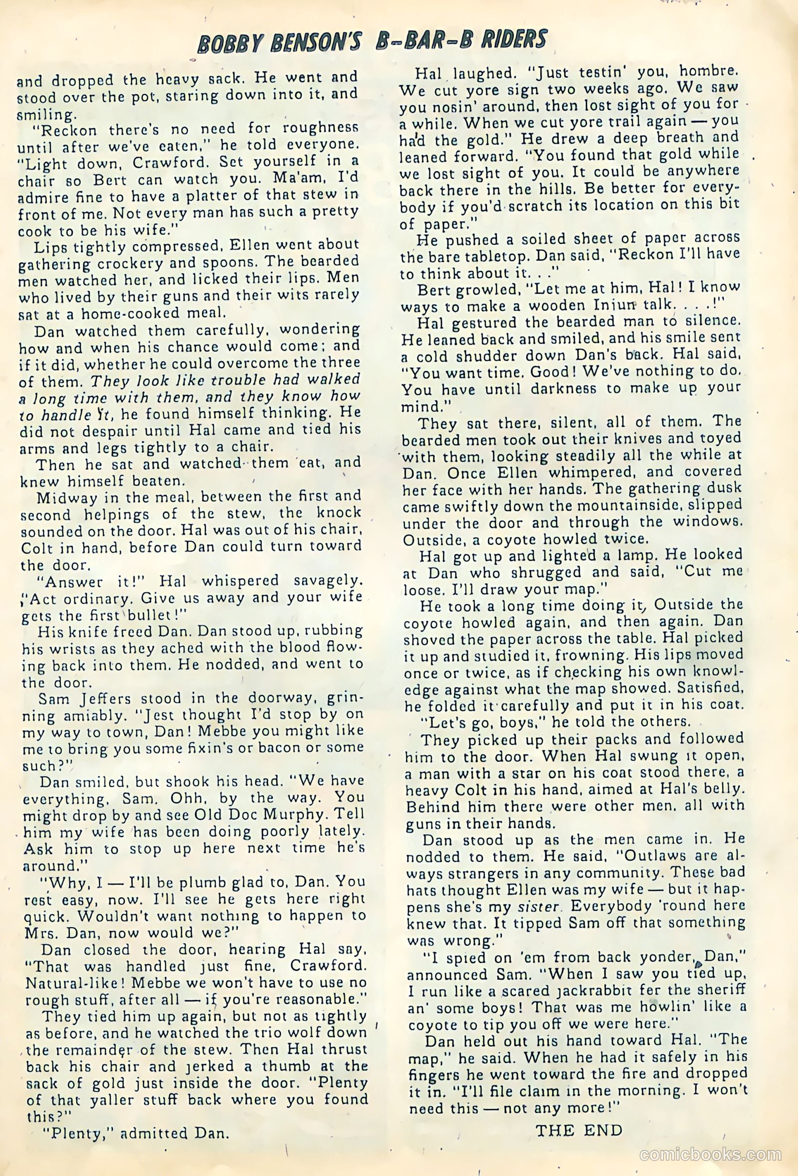 Bobby Benson's B-Bar-B Riders #4 (1950) — page 27 of 36
