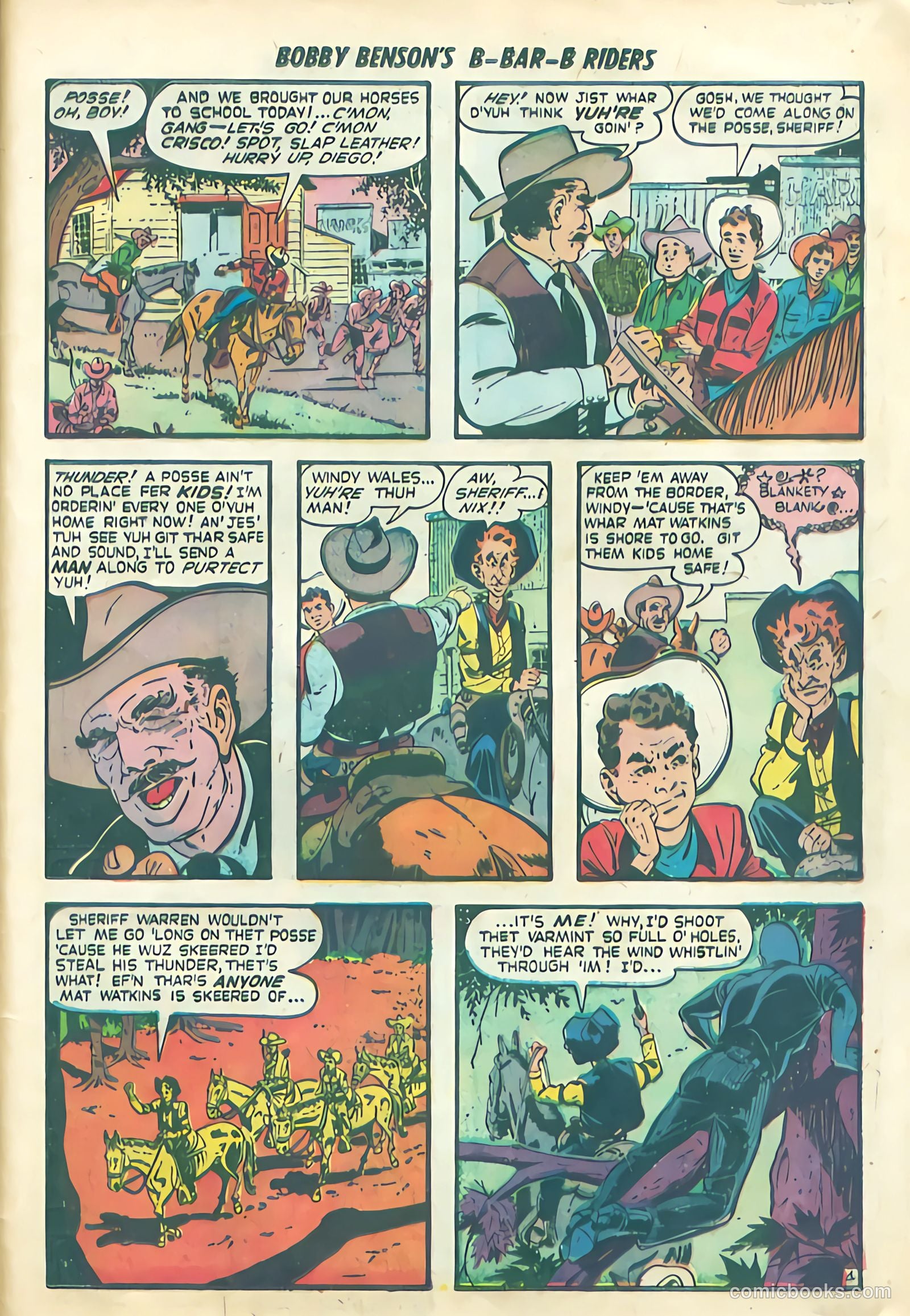Bobby Benson's B-Bar-B Riders #4 (1950) — page 31 of 36