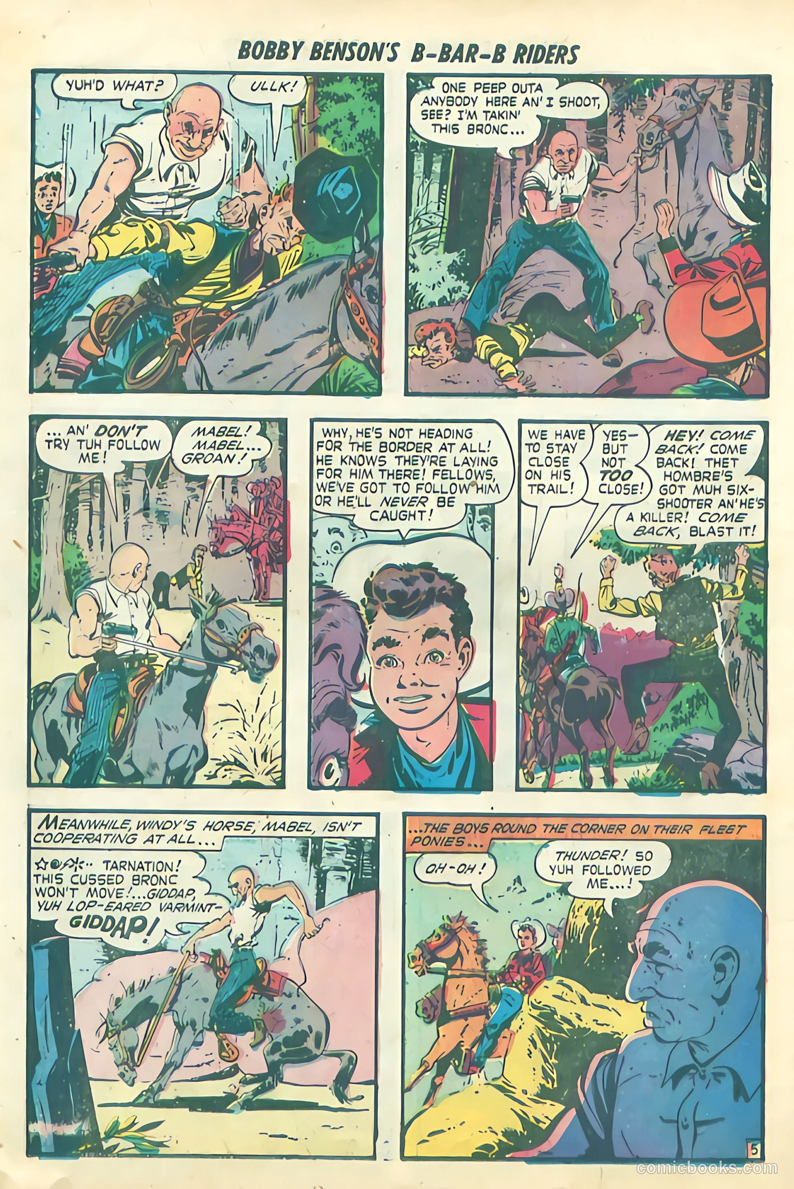 Bobby Benson's B-Bar-B Riders #4 (1950) — page 32 of 36