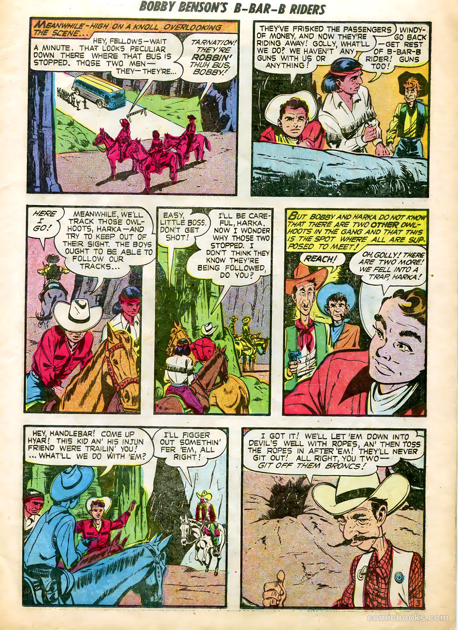 Bobby Benson's B-Bar-B Riders #5 (1951) — page 5 of 36