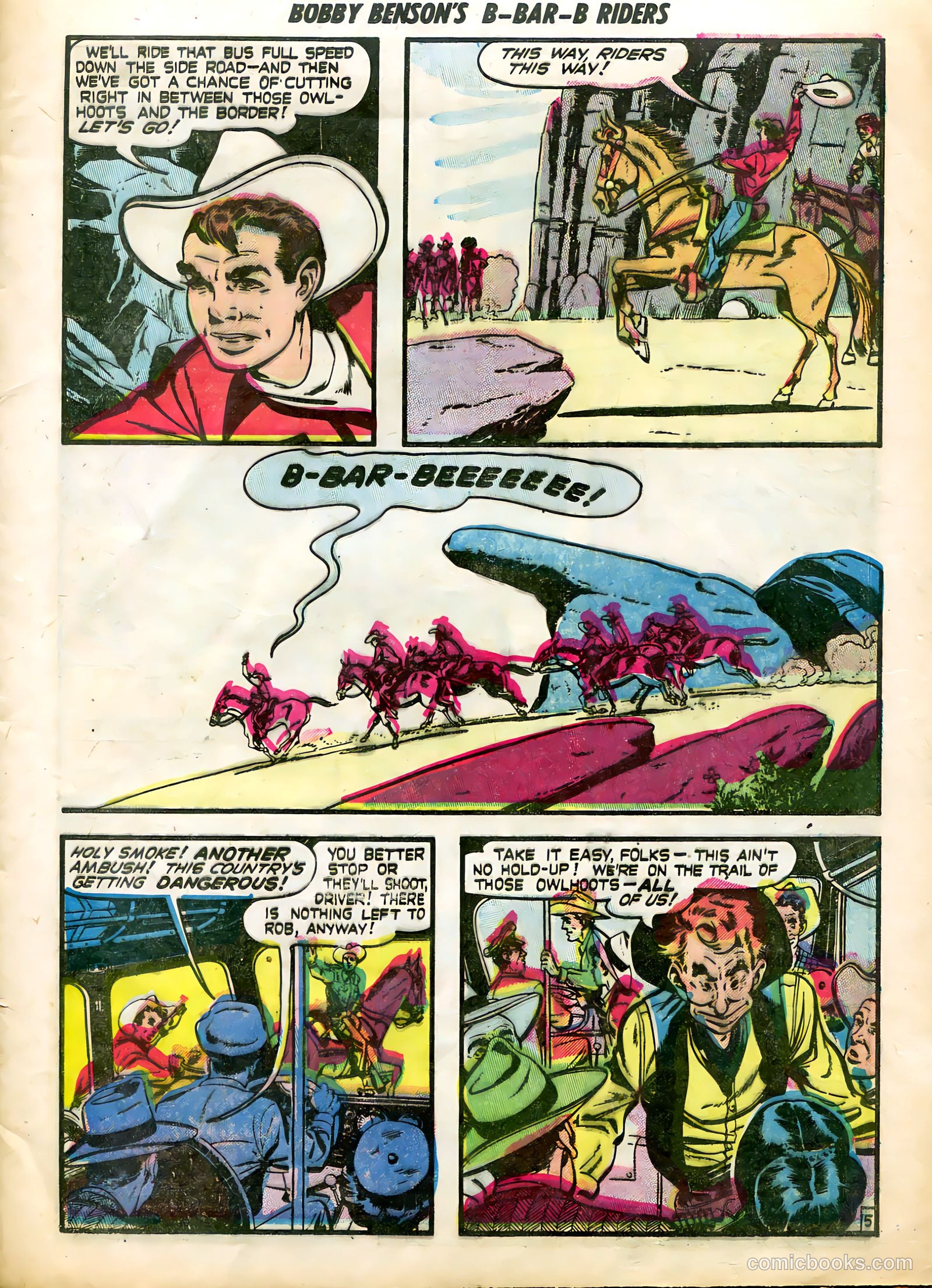 Bobby Benson's B-Bar-B Riders #5 (1951) — page 7 of 36