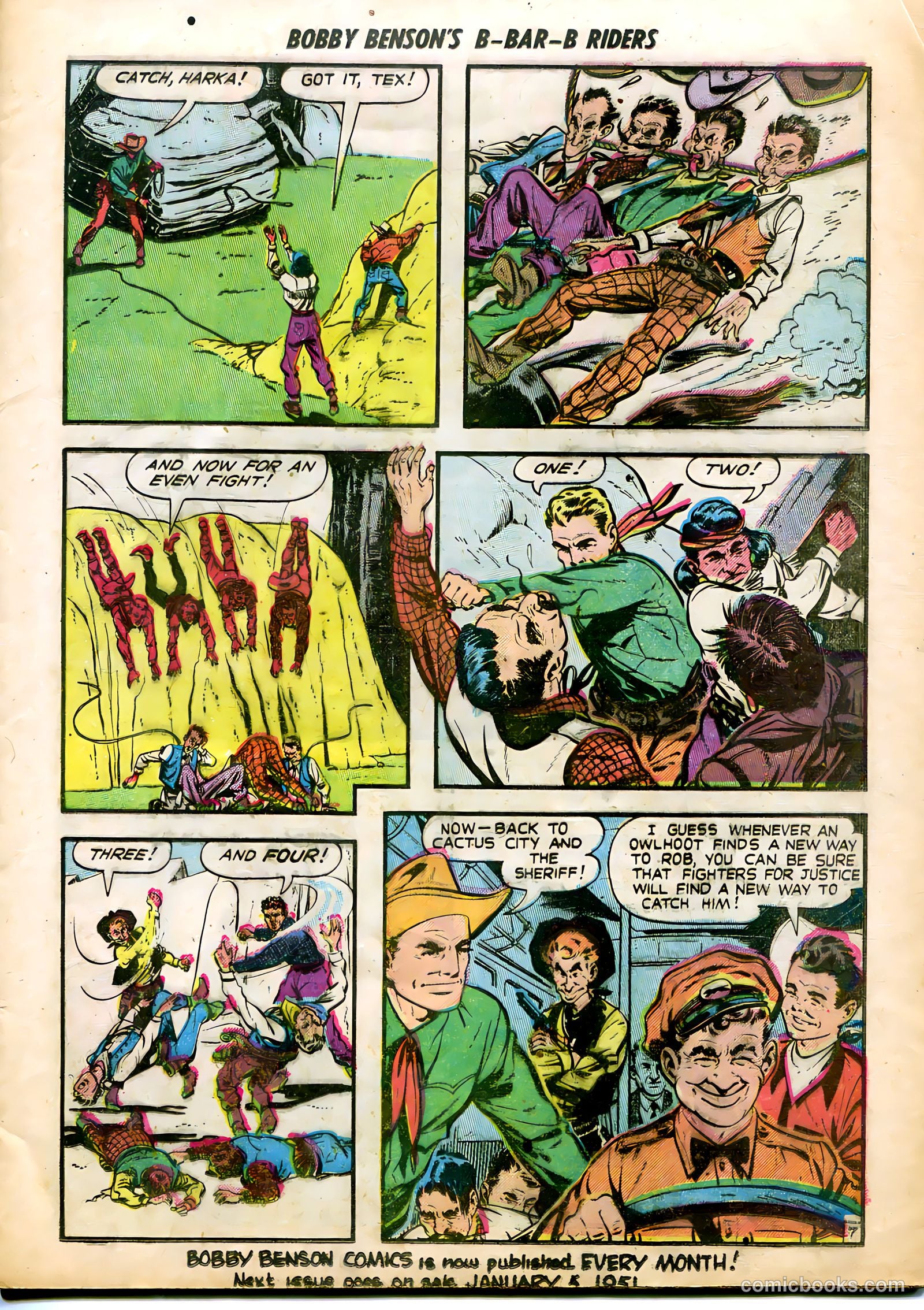 Bobby Benson's B-Bar-B Riders #5 (1951) — page 9 of 36