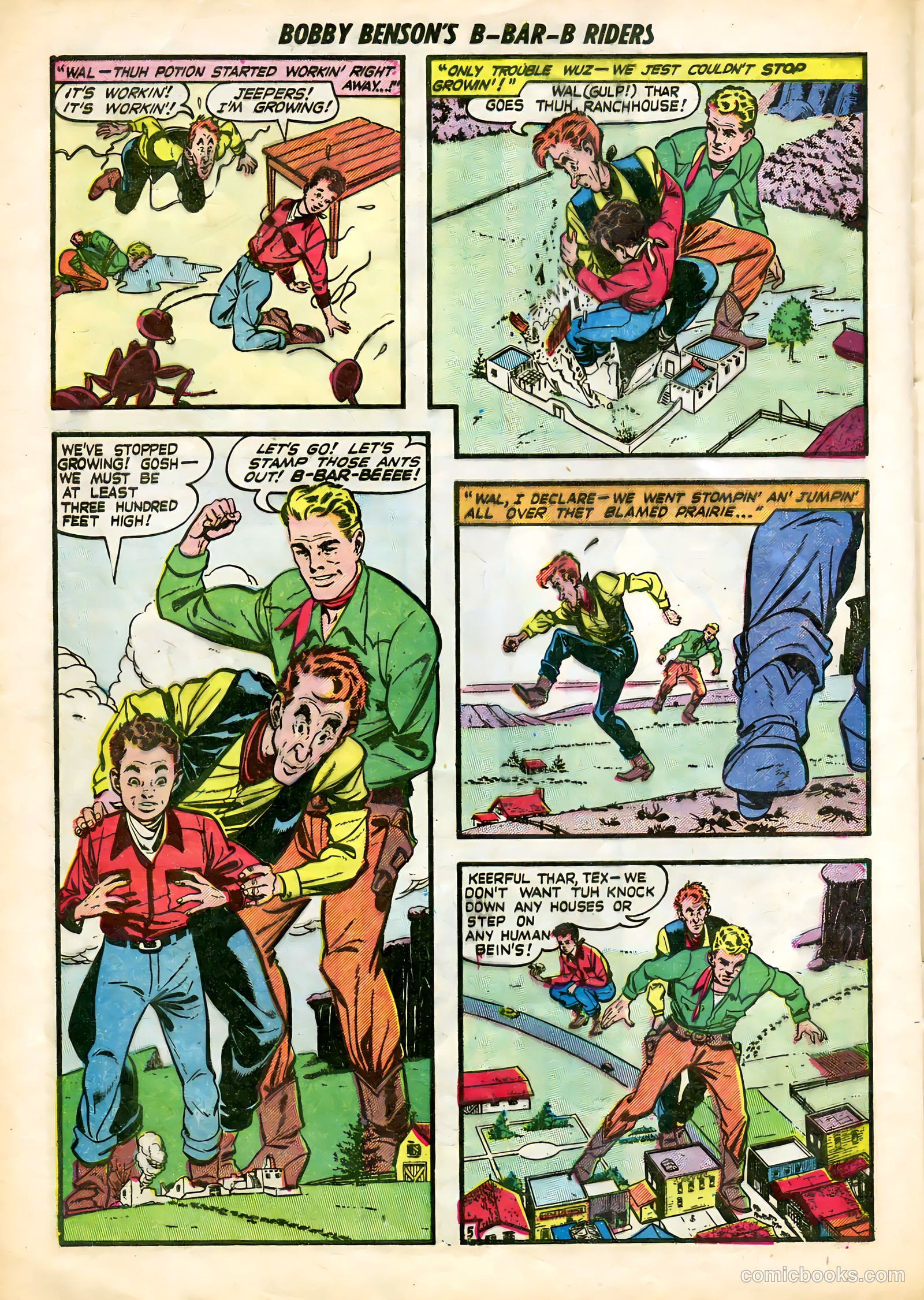 Bobby Benson's B-Bar-B Riders #5 (1951) — page 22 of 36