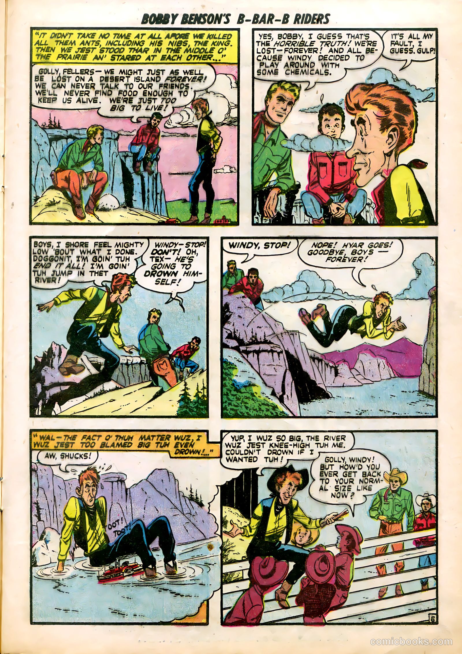 Bobby Benson's B-Bar-B Riders #5 (1951) — page 23 of 36
