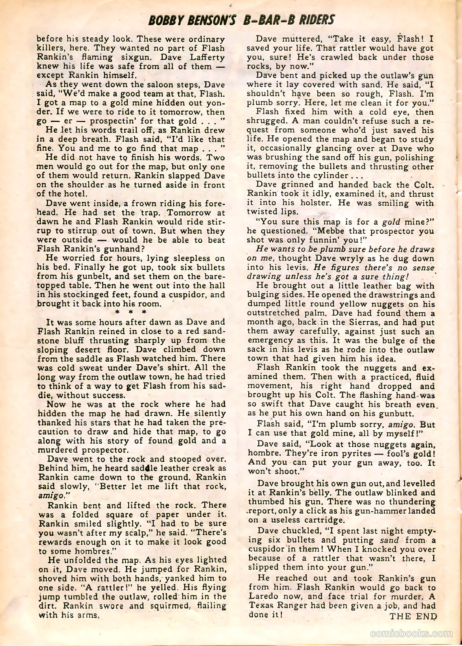 Bobby Benson's B-Bar-B Riders #5 (1951) — page 26 of 36